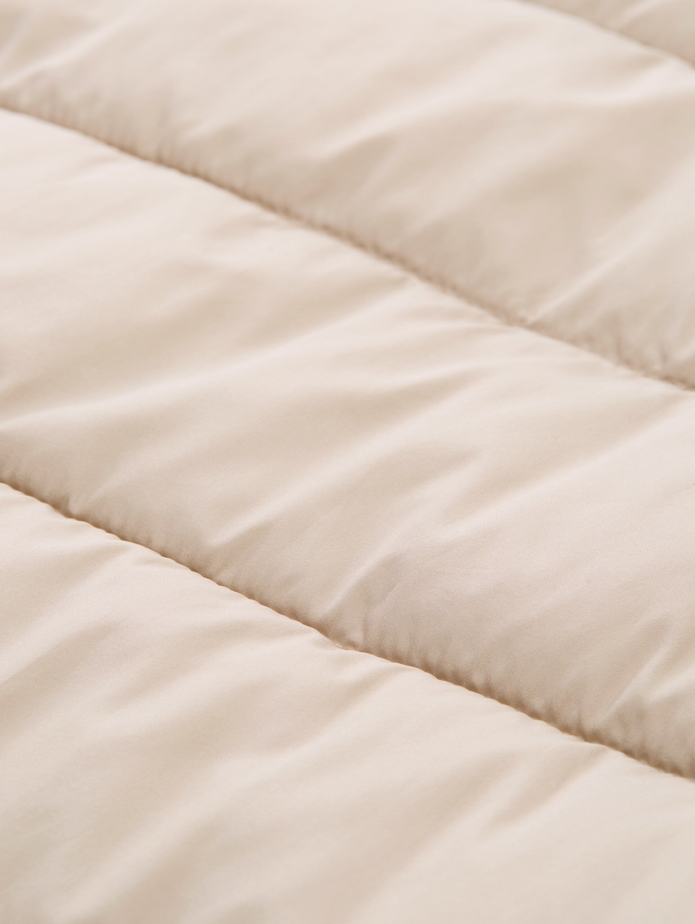 Tom Tailor Padded Puffer Zippered Beige Coat