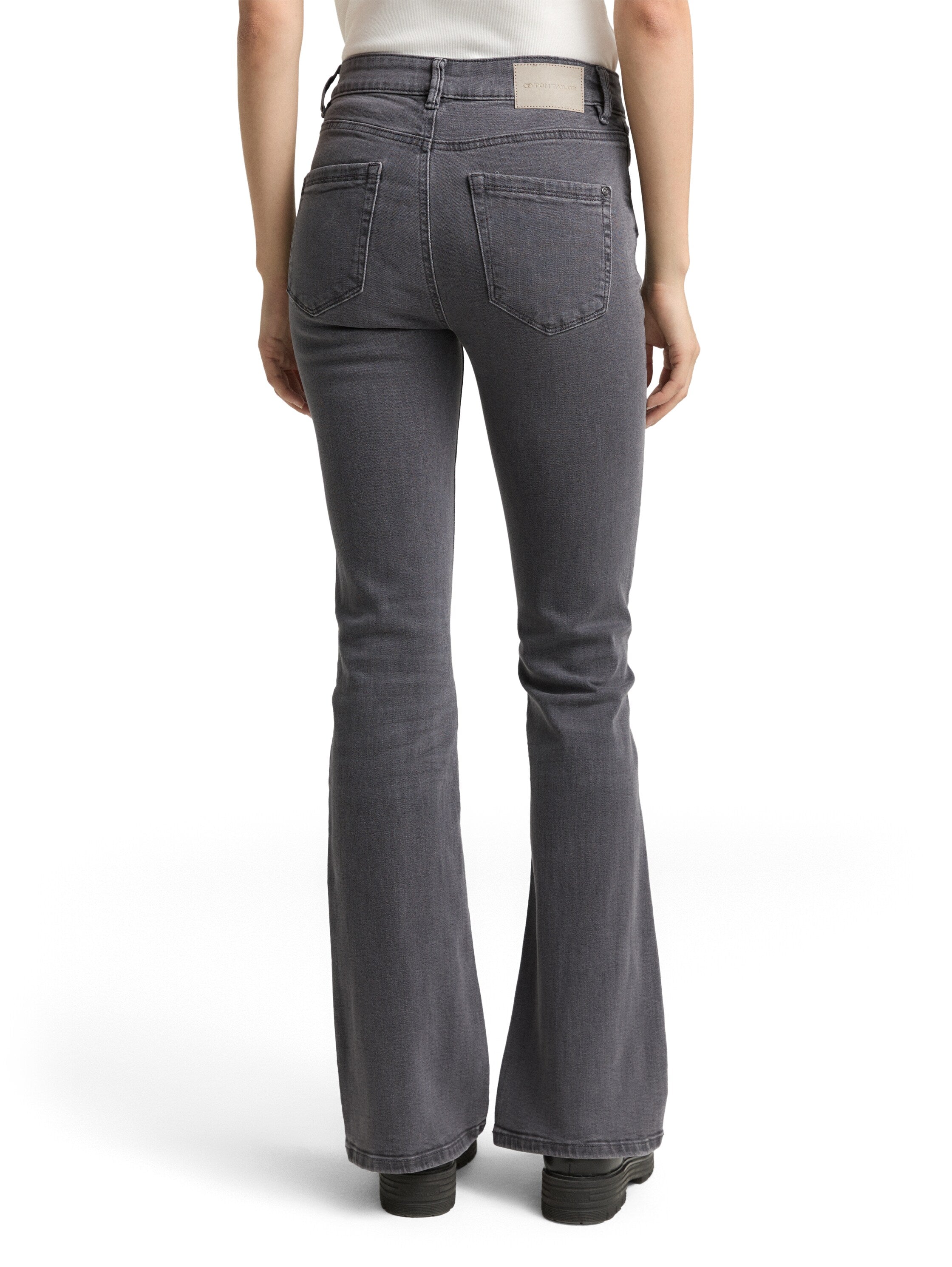 Tom Tailor Boot Cut Grey Denim Jeans With Stretch