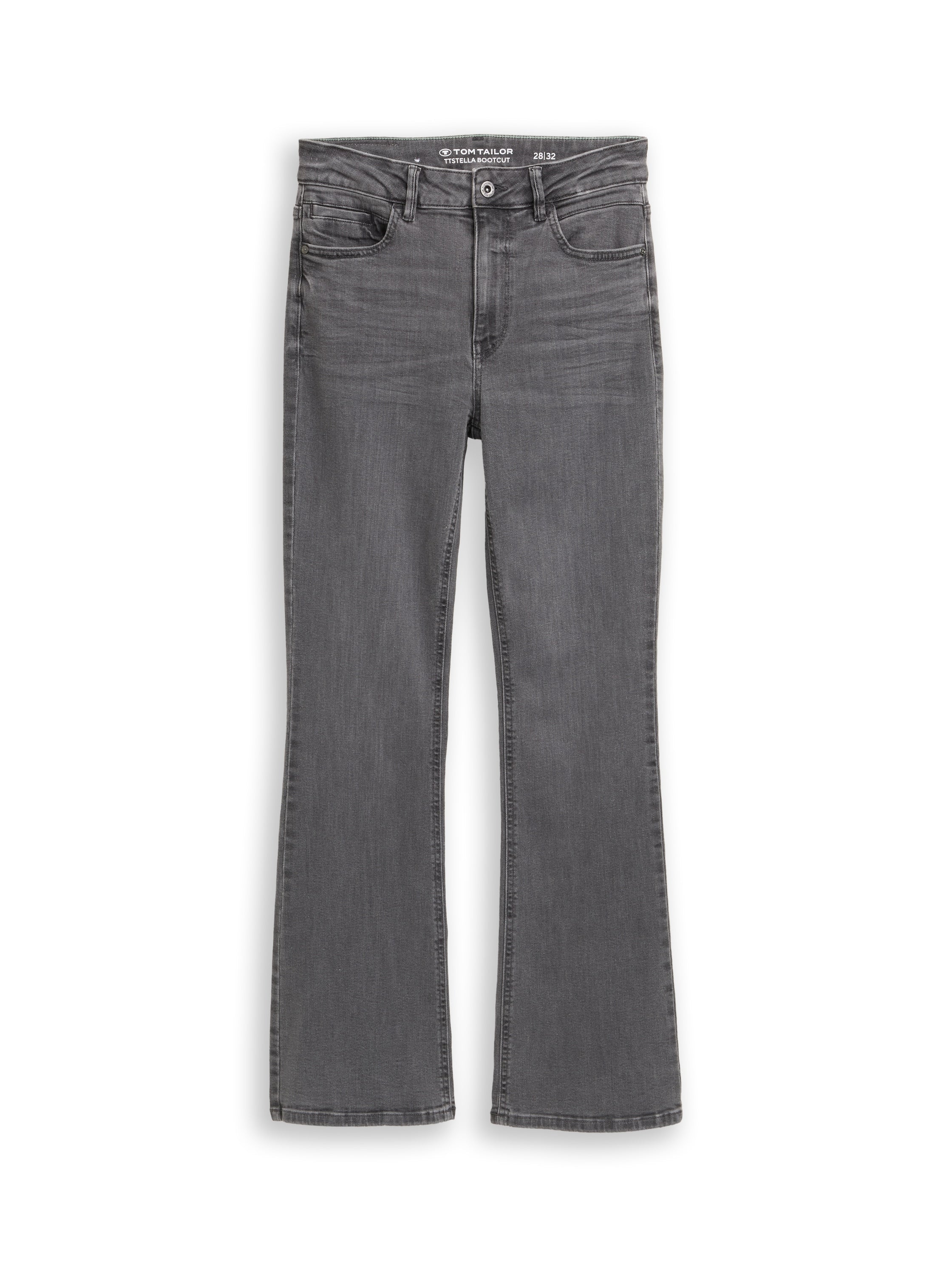 Tom Tailor Boot Cut Grey Denim Jeans With Stretch