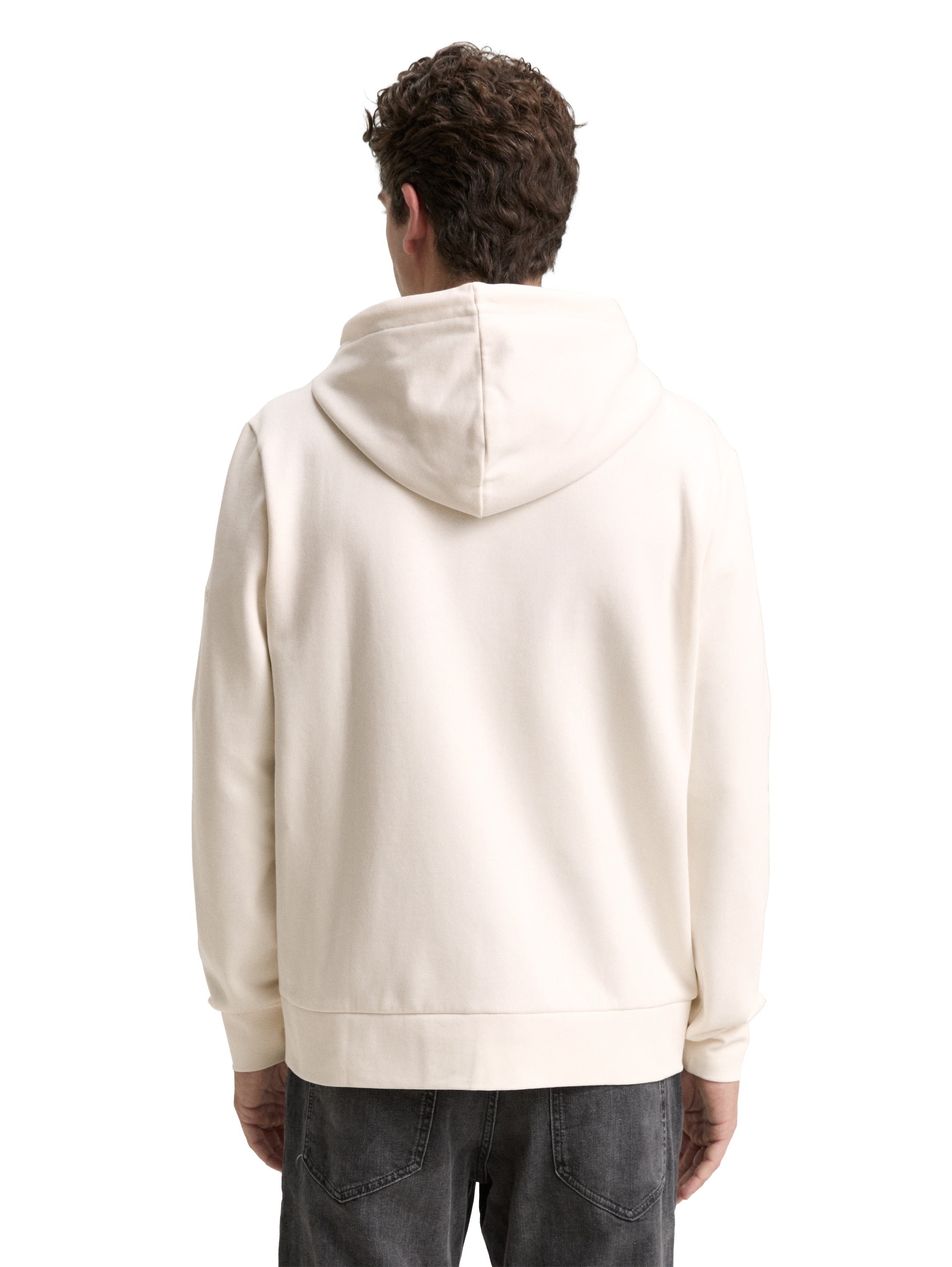 Tom Tailor Basic Offwhite Hooded Jacket