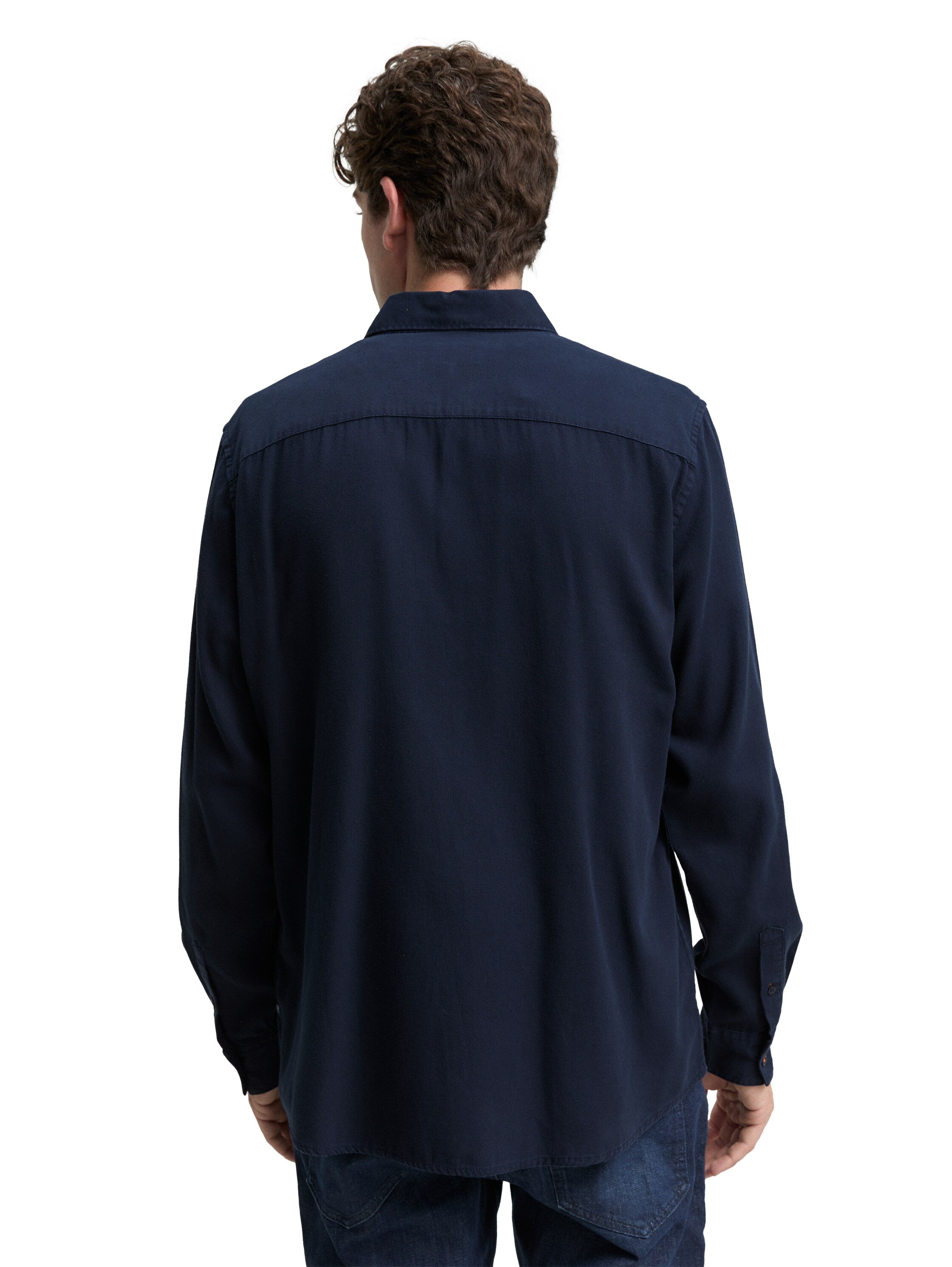Tom Tailor Regular Fit Cotton Navy Shirt