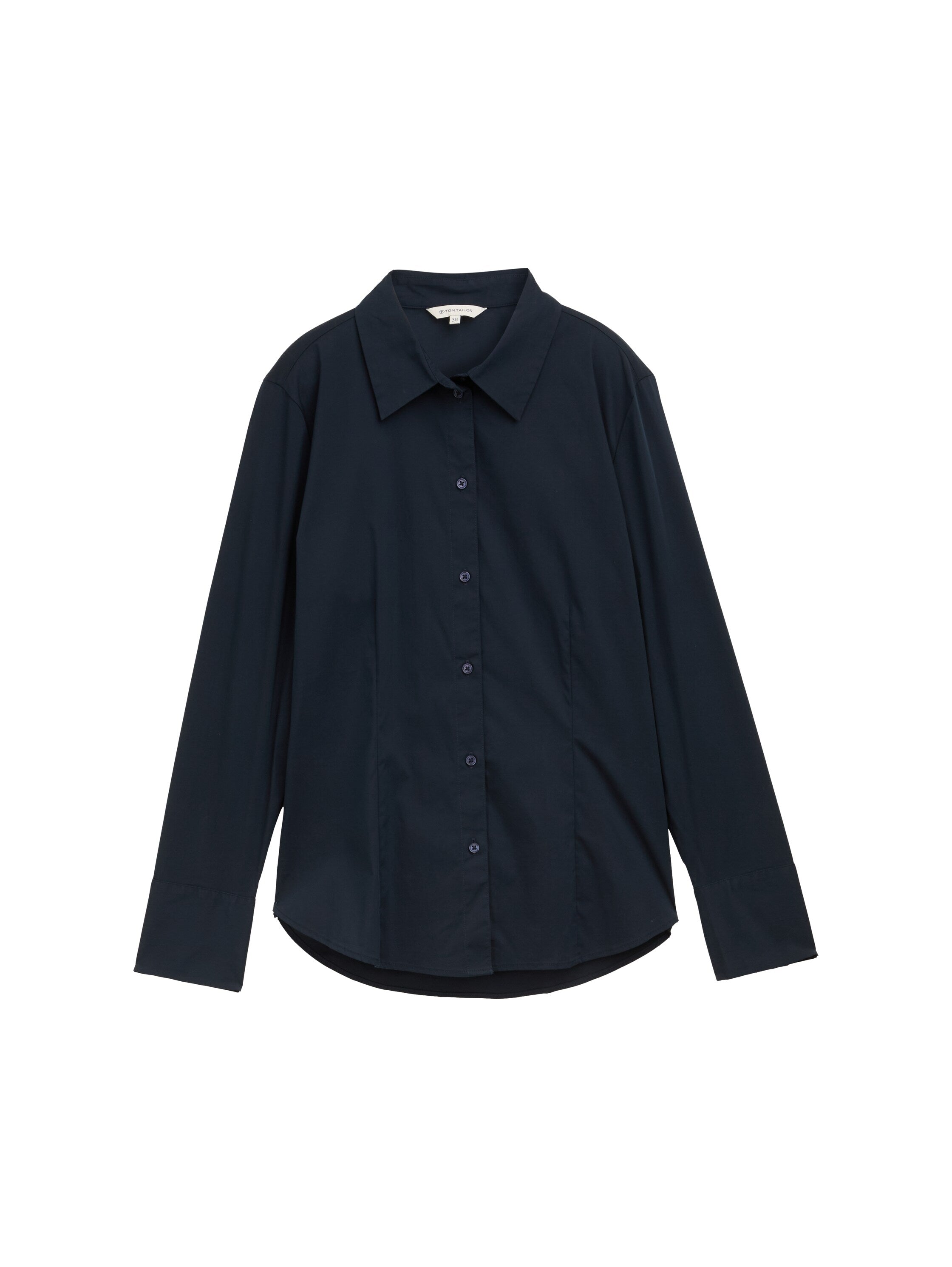 Tom Tailor Fitted Poplin Navy Shirt