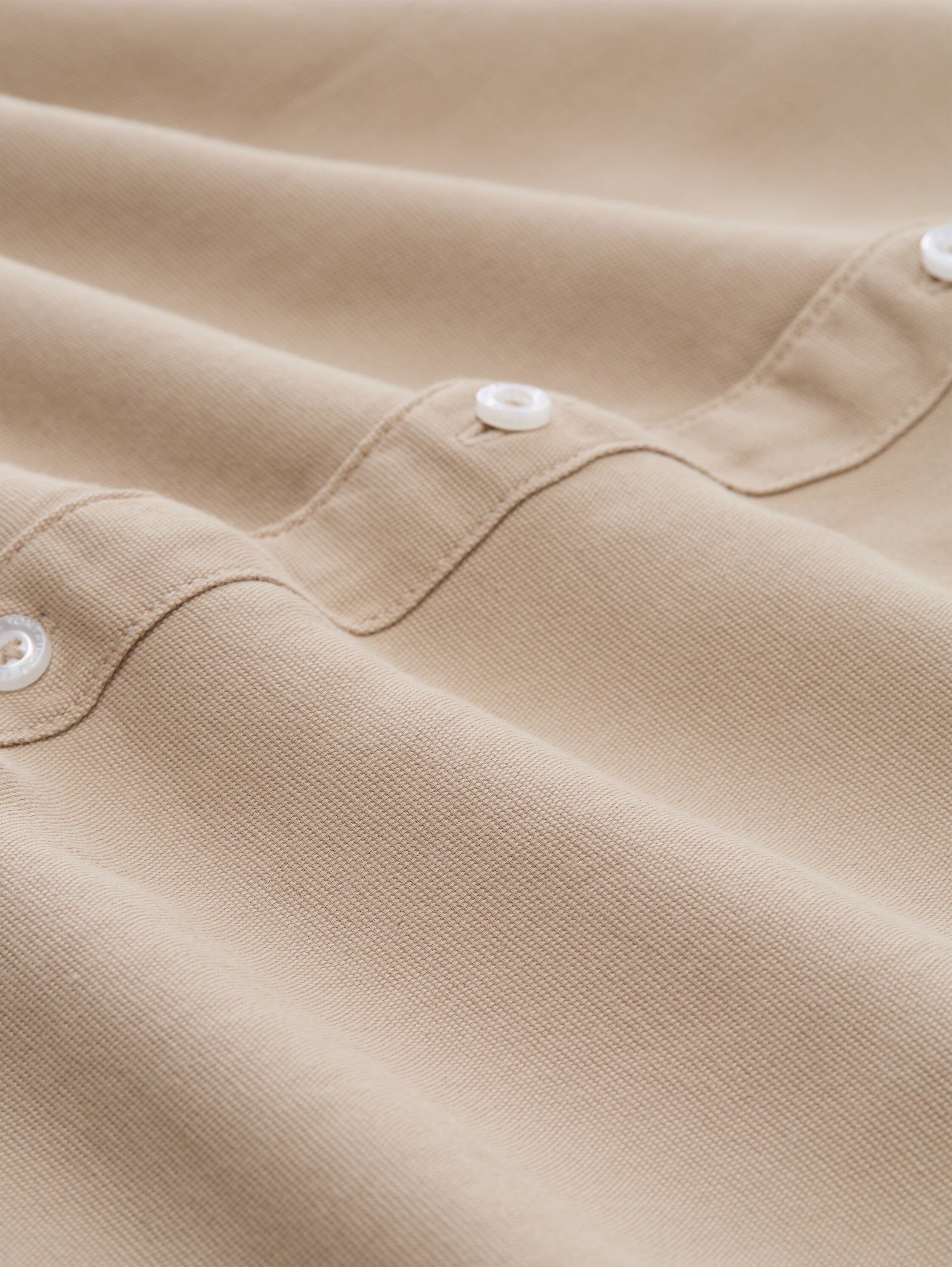 Tom Tailor Regular Fit Cotton Beige Shirt