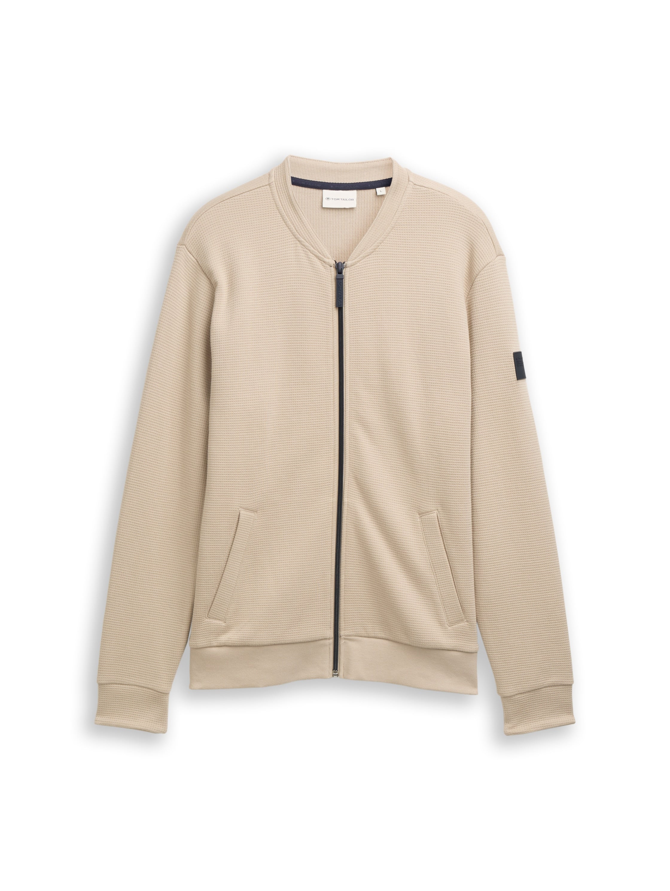 Tom Tailor Cotton Beige Bomber Jacket