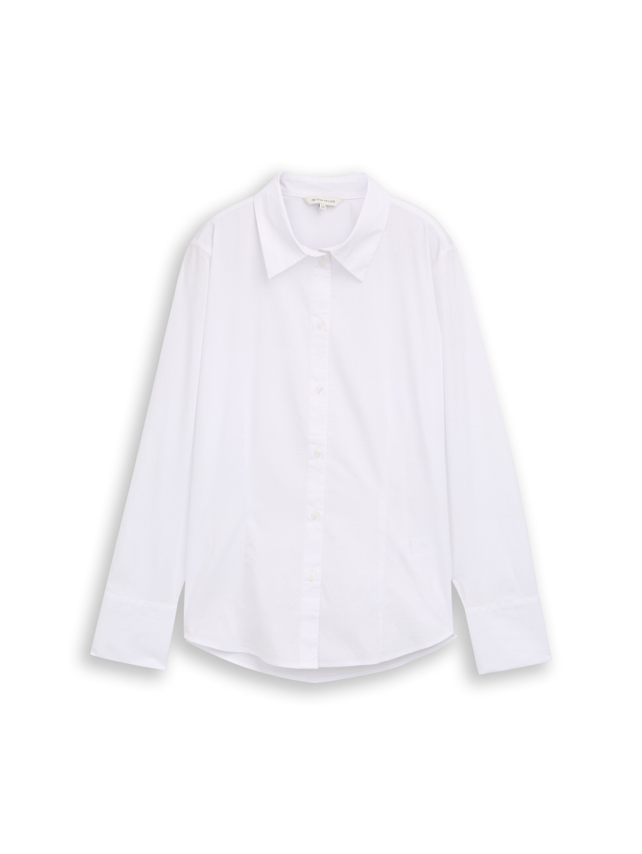 Tom Tailor Fitted Poplin White Shirt