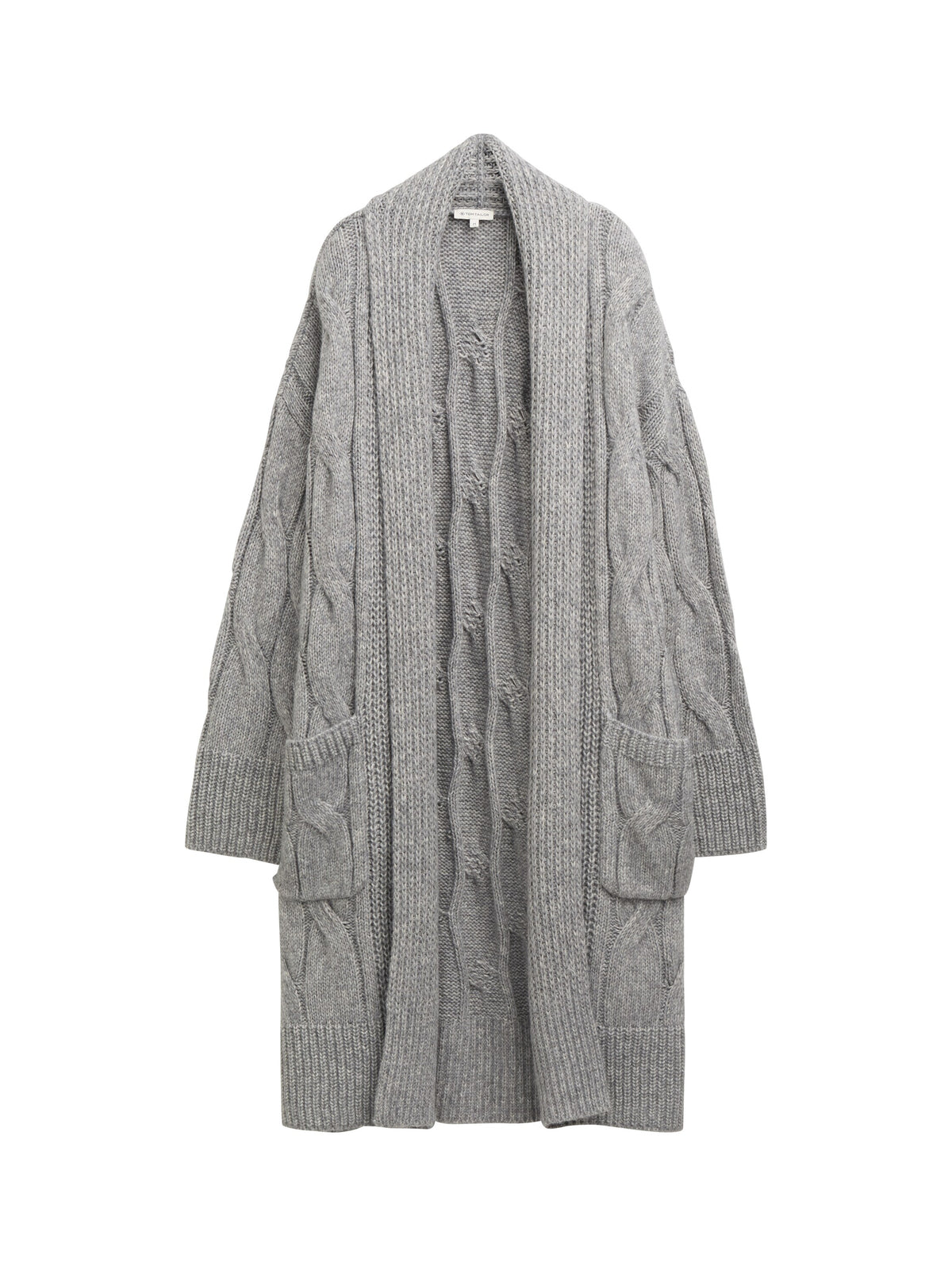 Tom Tailor Medium Silver Grey Melange Cardigan
