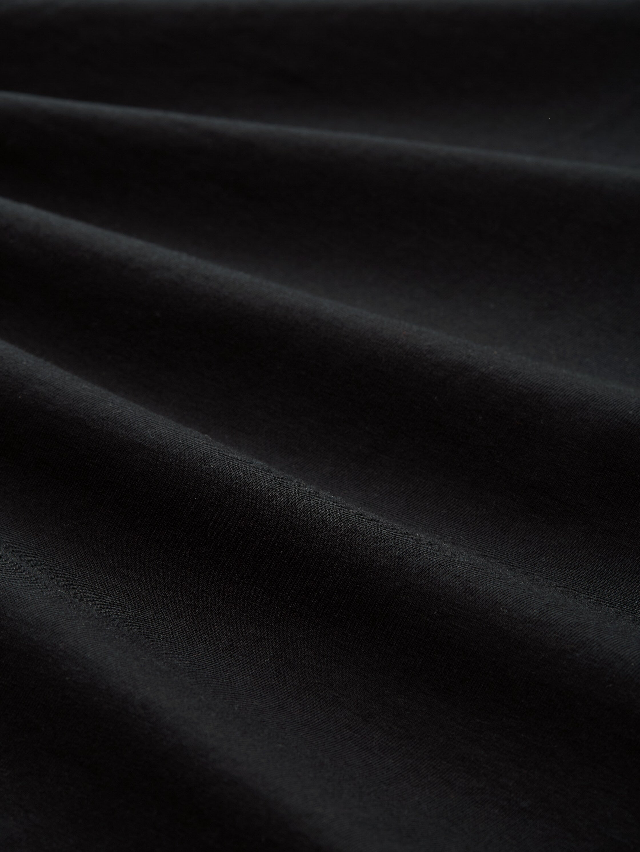 Tom Tailor Slim Fit Long Sleeve Black T-Shirt with Stretch