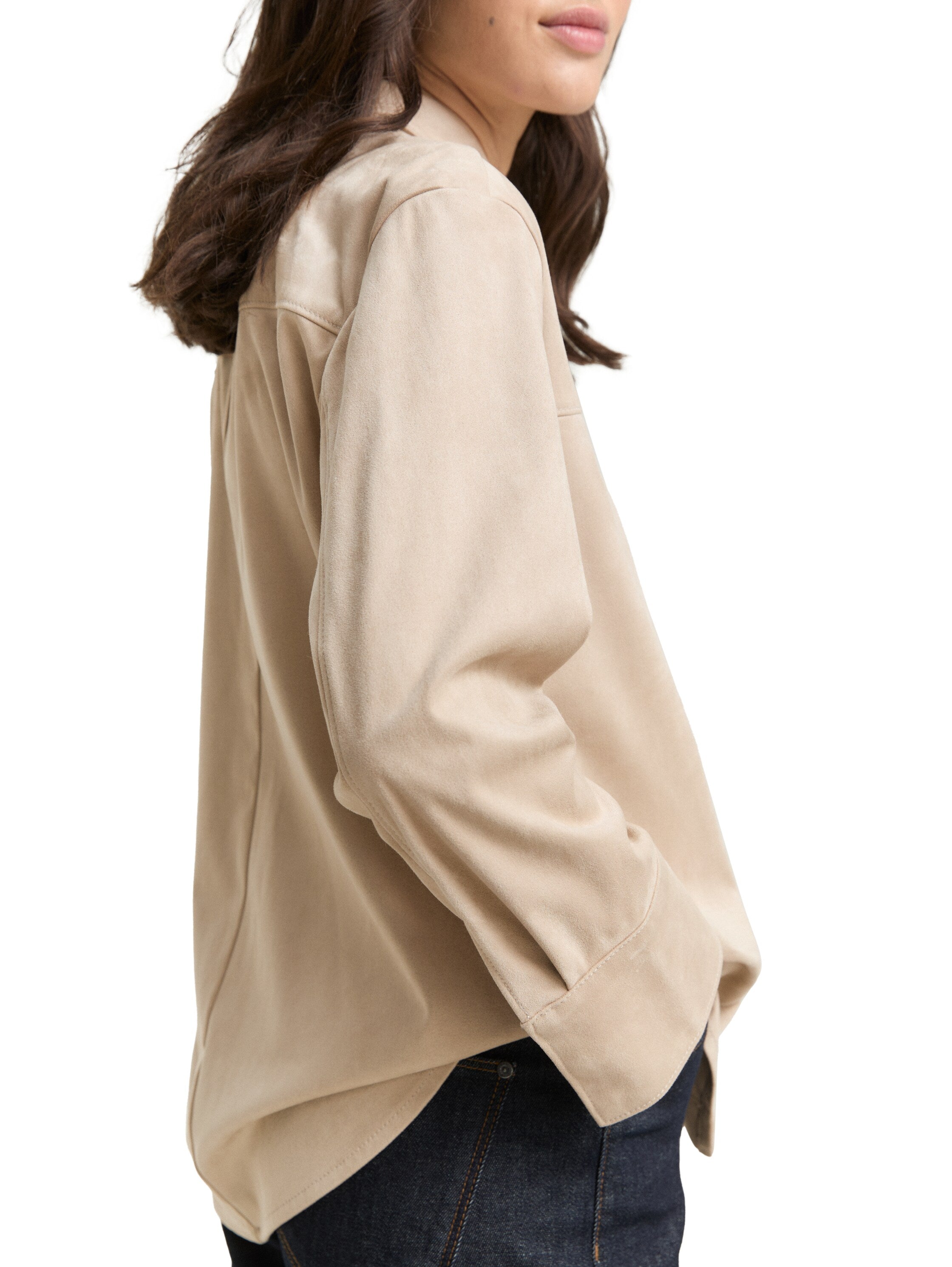 Tom Tailor Oversize Beige Shirt