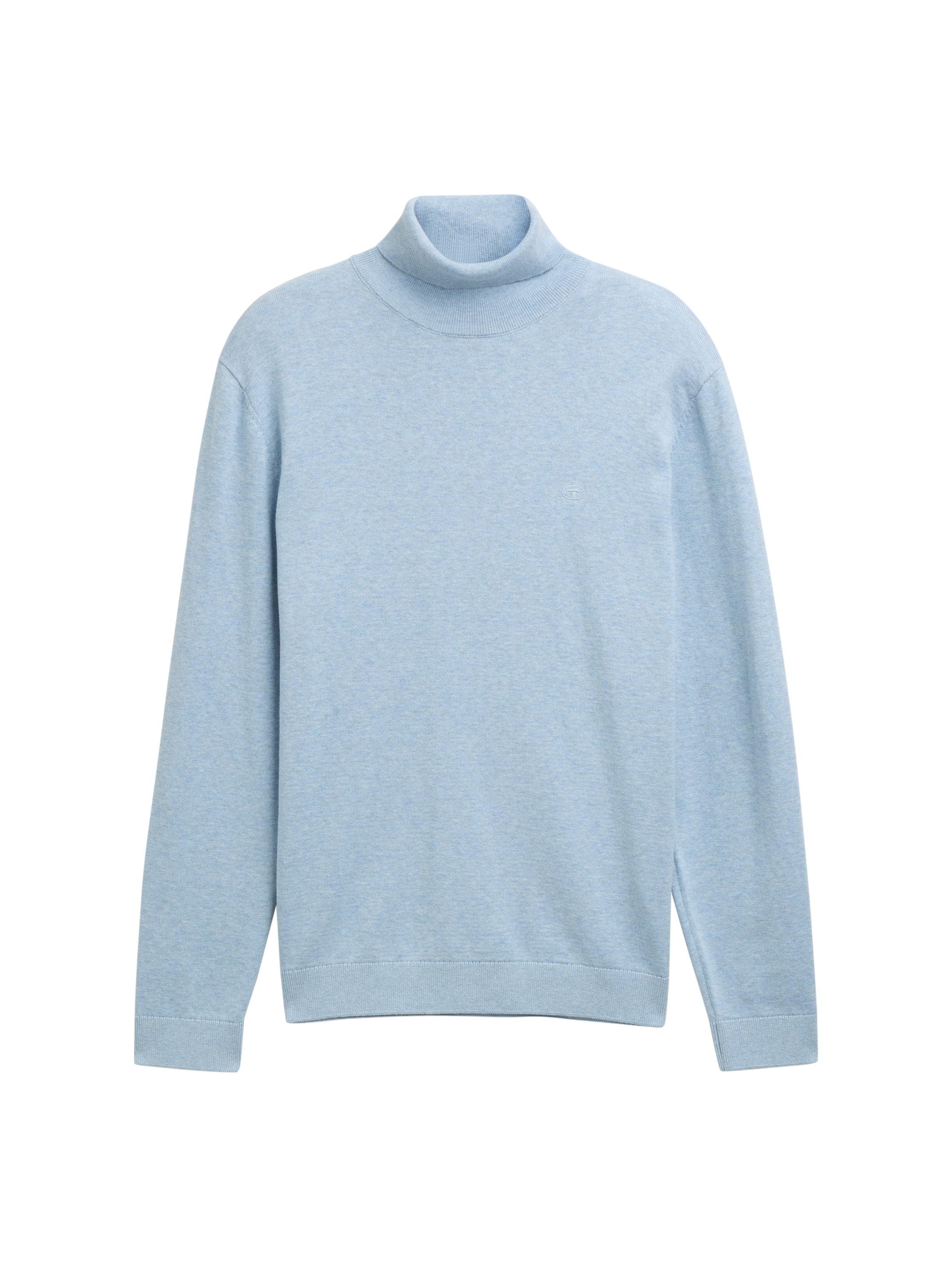 Tom Tailor Turtleneck Blue Cotton Pullover