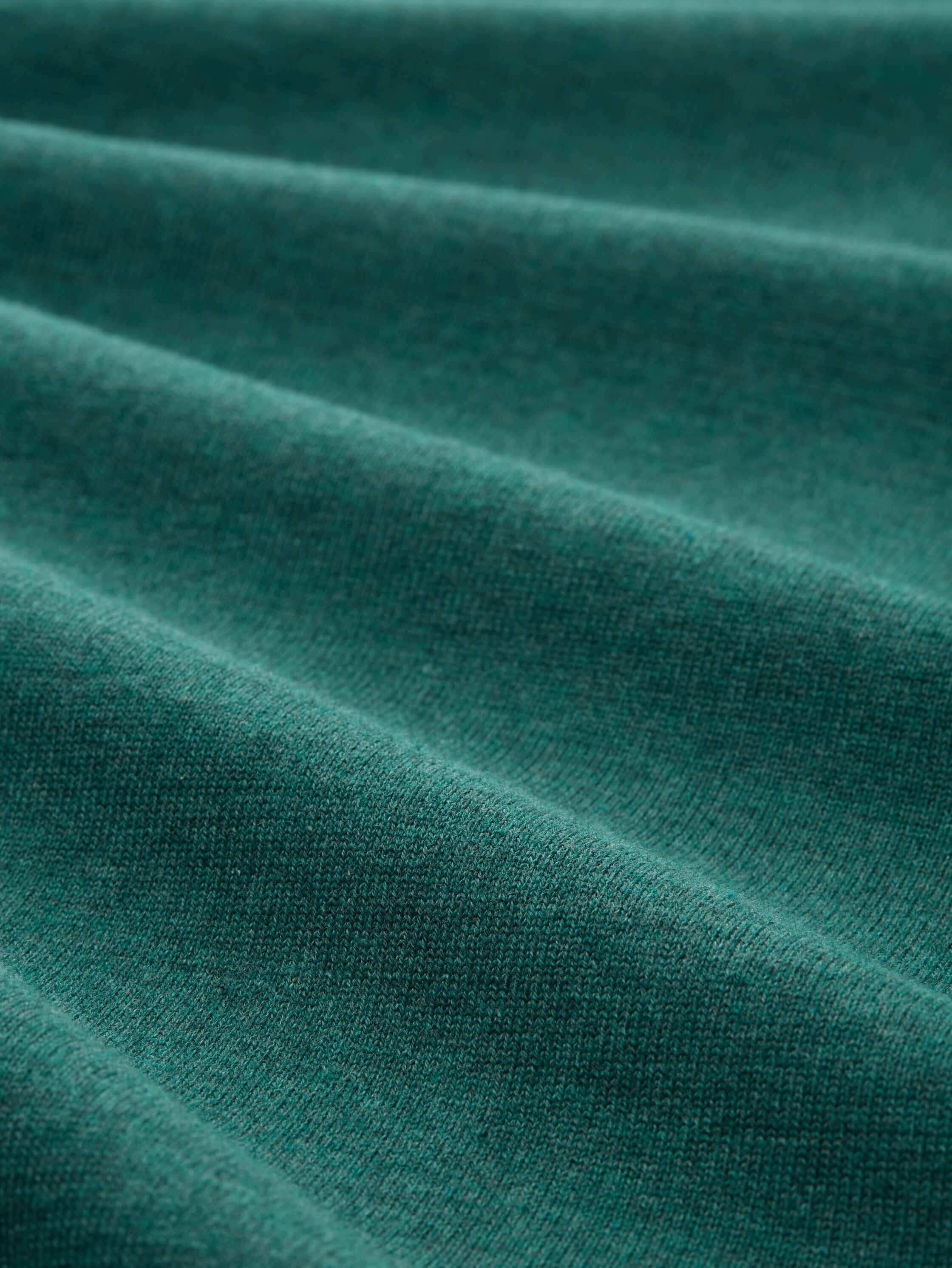 Tom Tailor Turtleneck Green Cotton Pullover