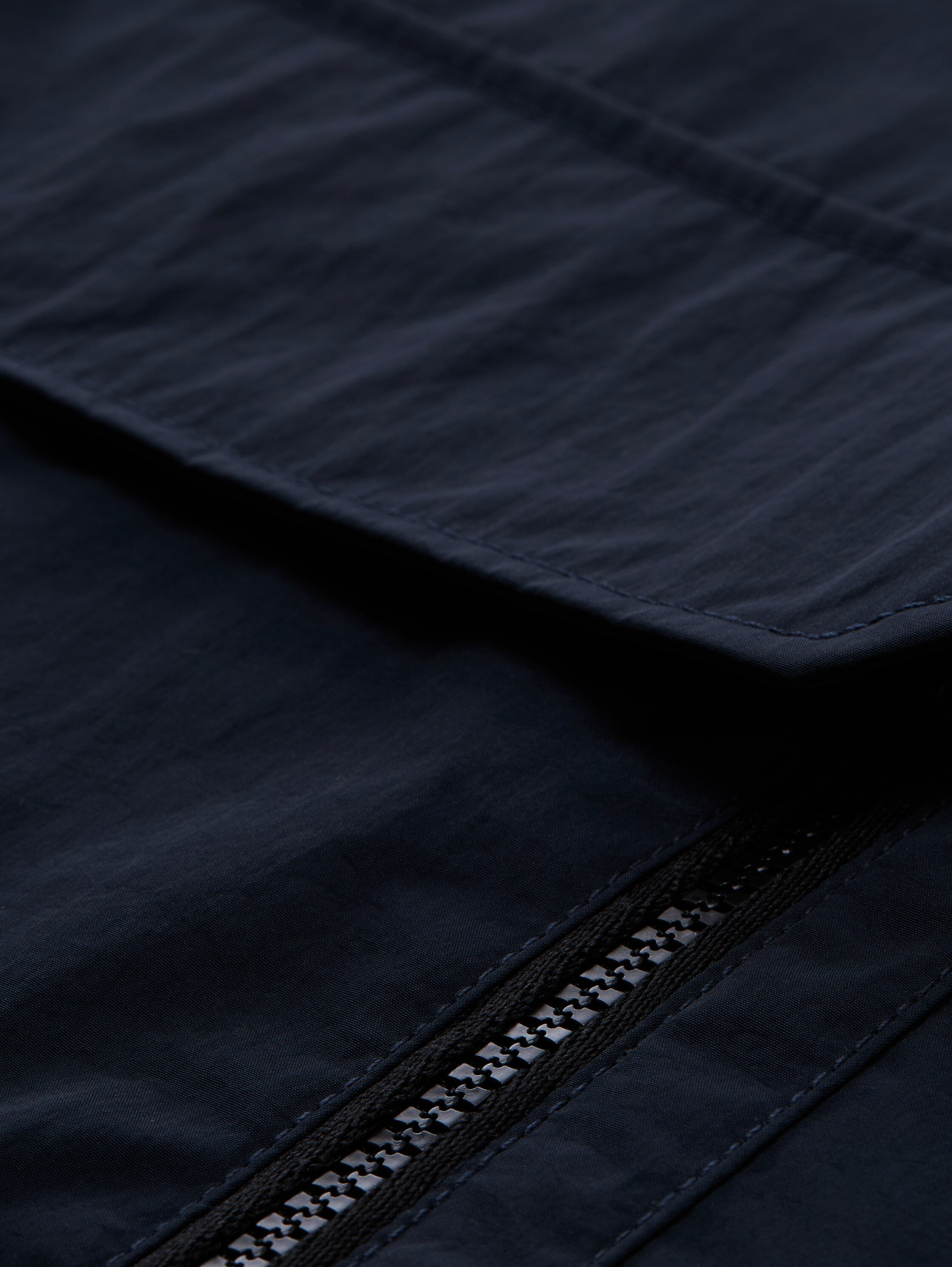 Tom Tailor Waterproof Navy Jacket With Attached Pockets