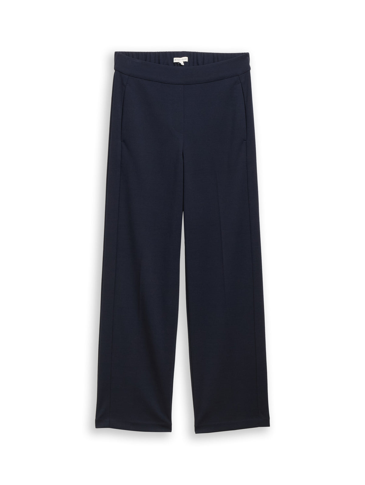 Tom Tailor Sky Captain Blue Straight Fit Pant with Elasticated Waistband