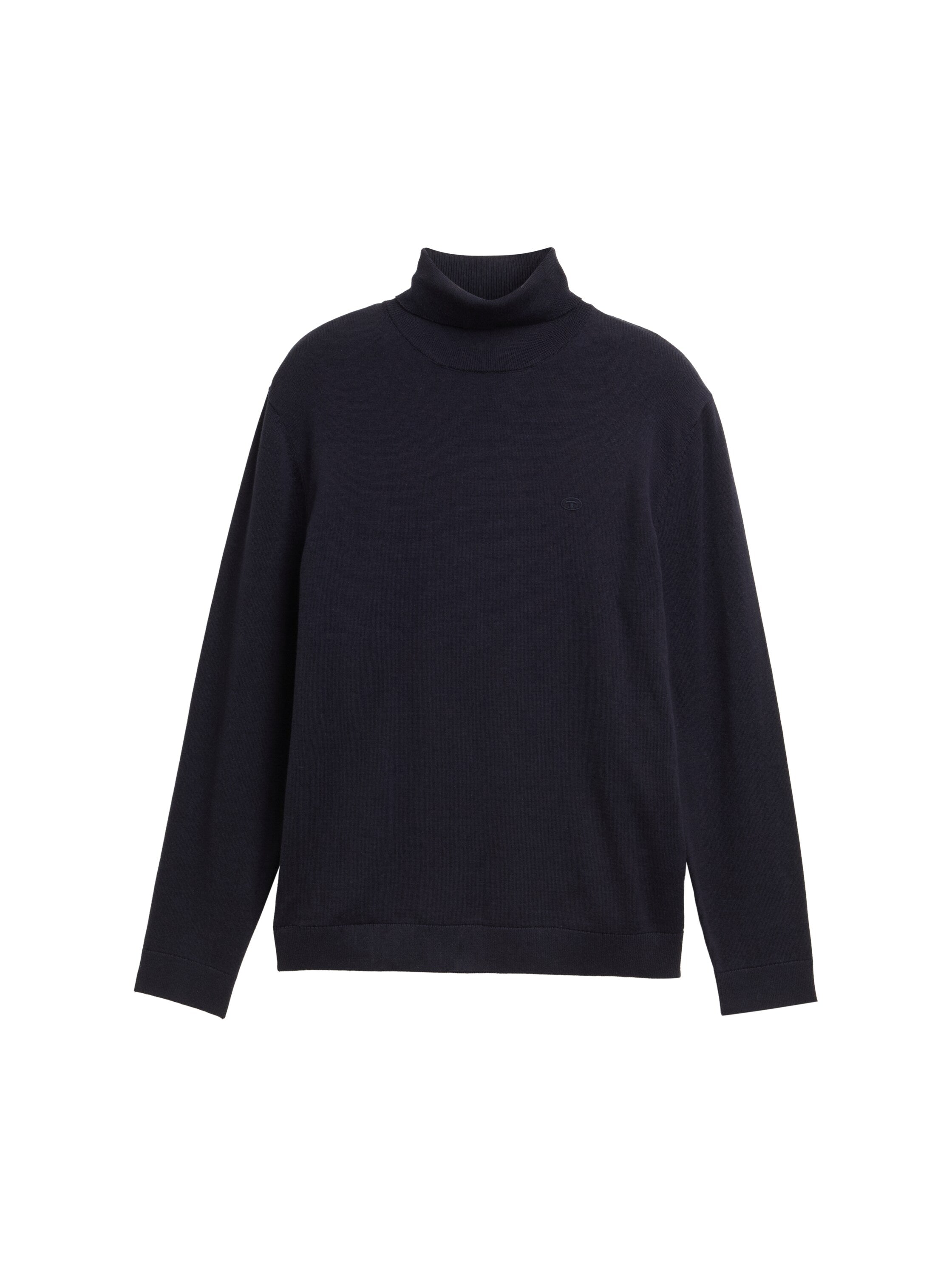 Tom Tailor Turtleneck Navy Cotton Pullover