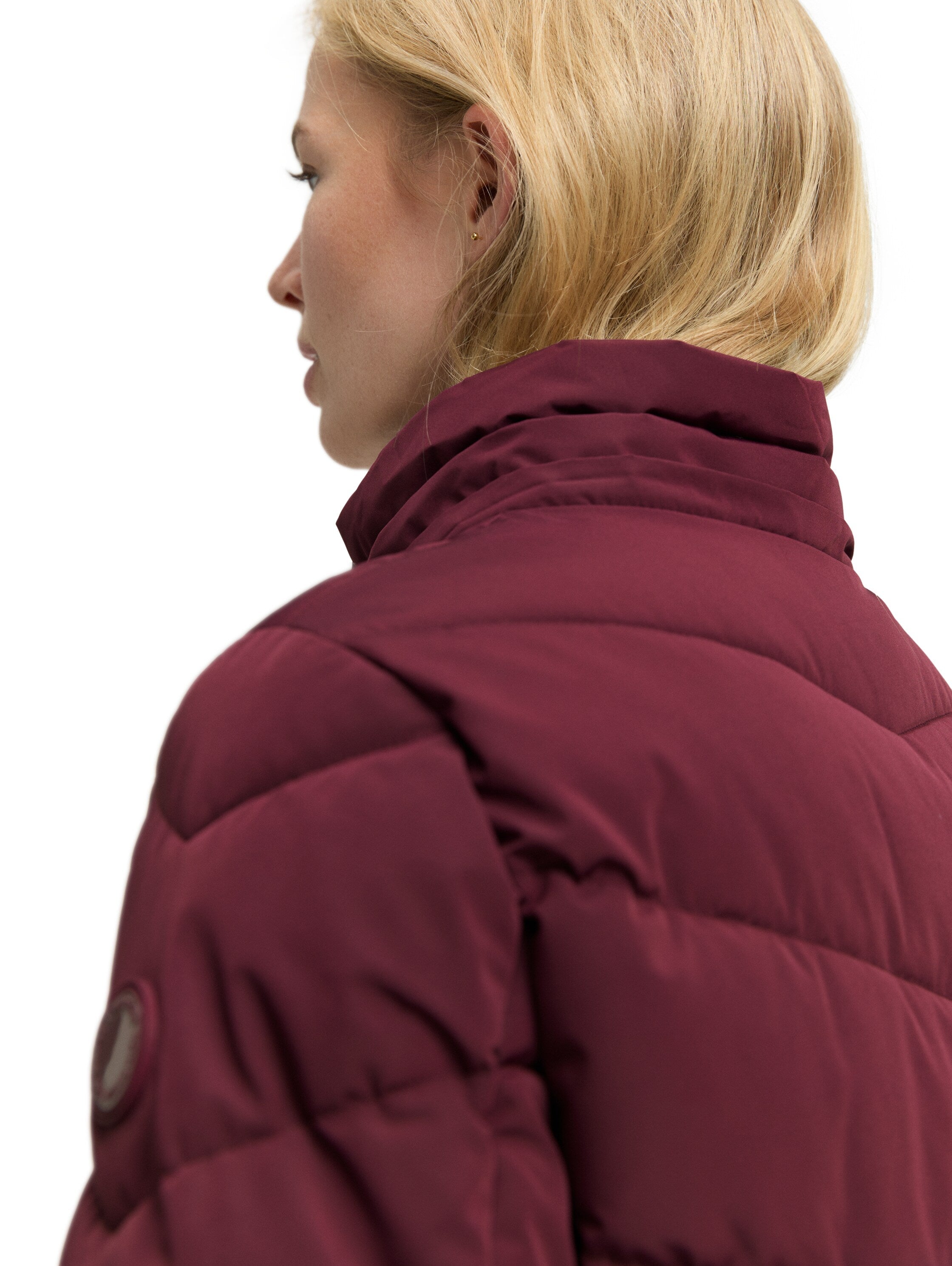 Tom Tailor Puffer Bordo Jacket With Detachable Hood