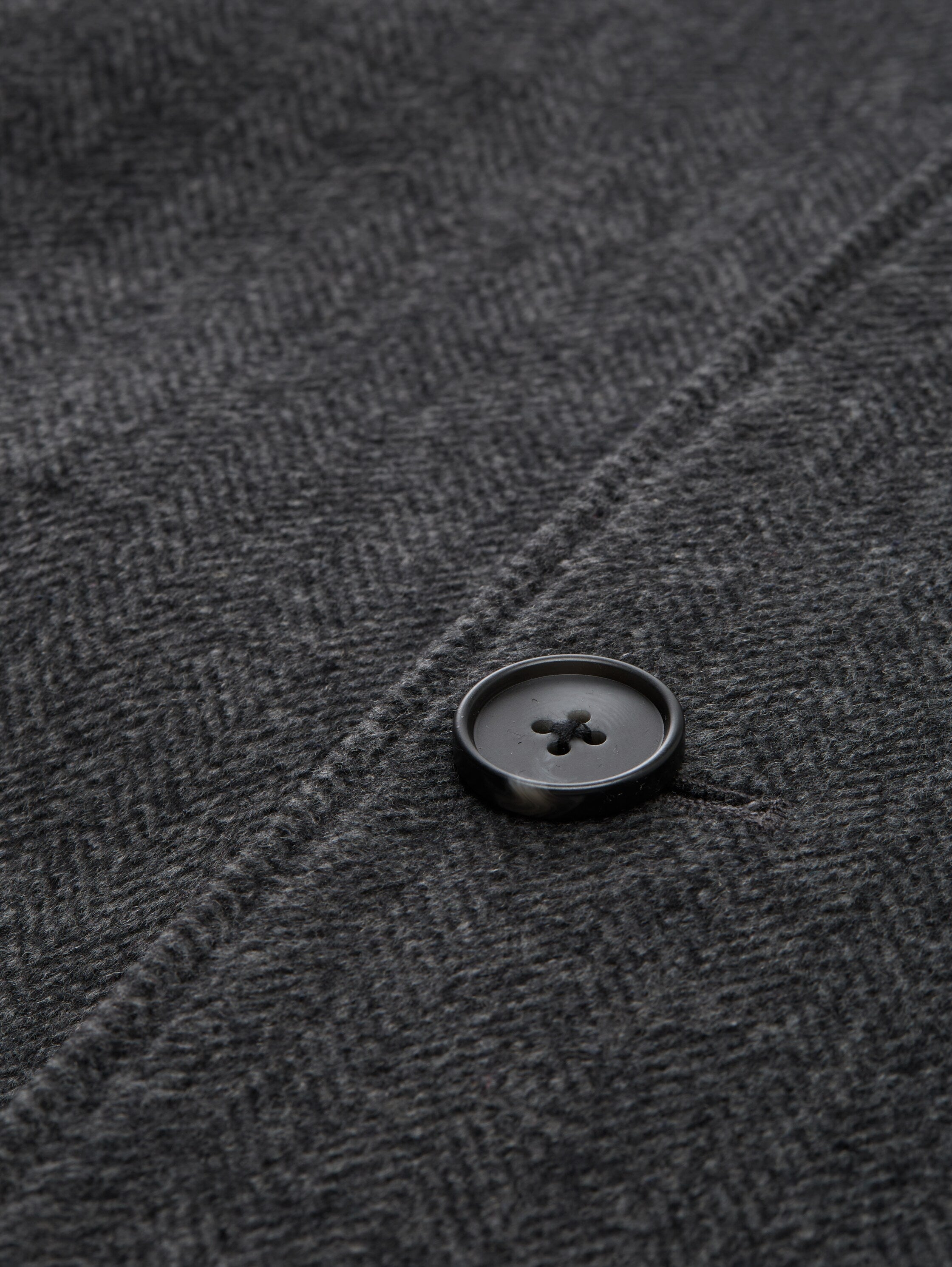 Tom Tailor Wool Grey Coat With Lapel Collar