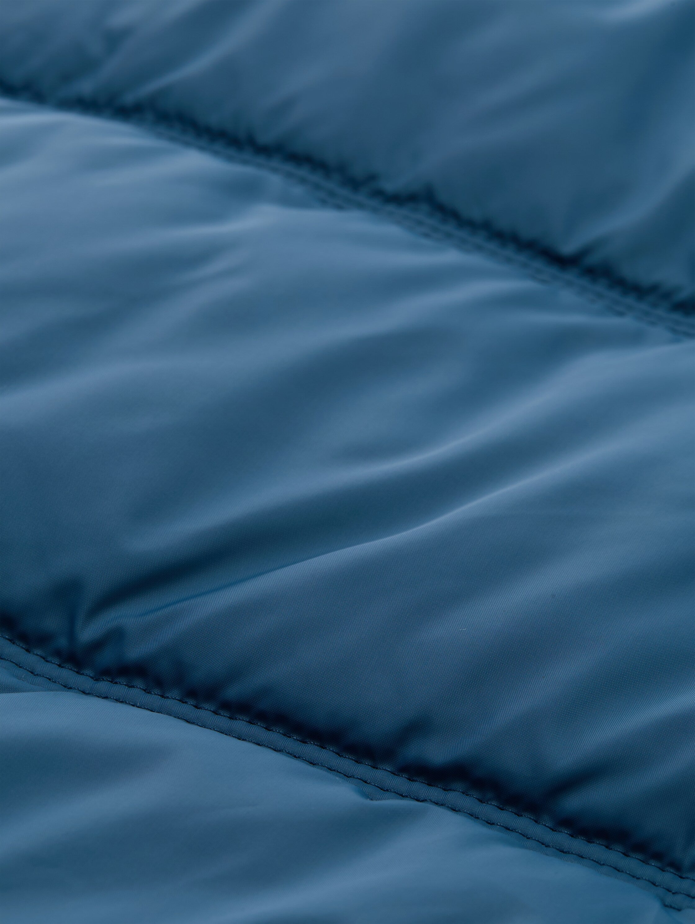 Tom Tailor Puffer Blue Jacket Made From Water-Repellent Material
