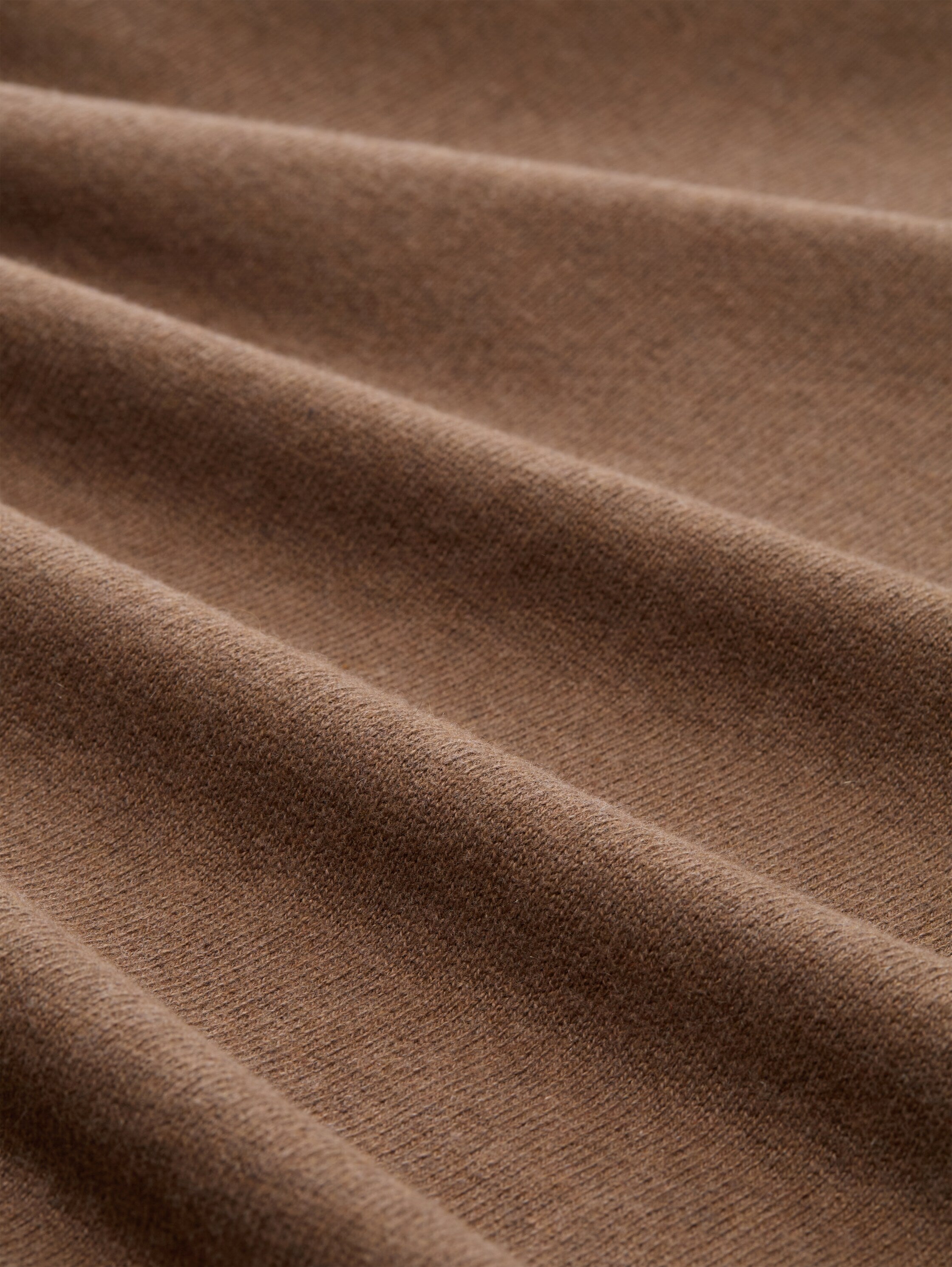 Tom Tailor Knitted Taupe Cardigan With Cashmer Blend