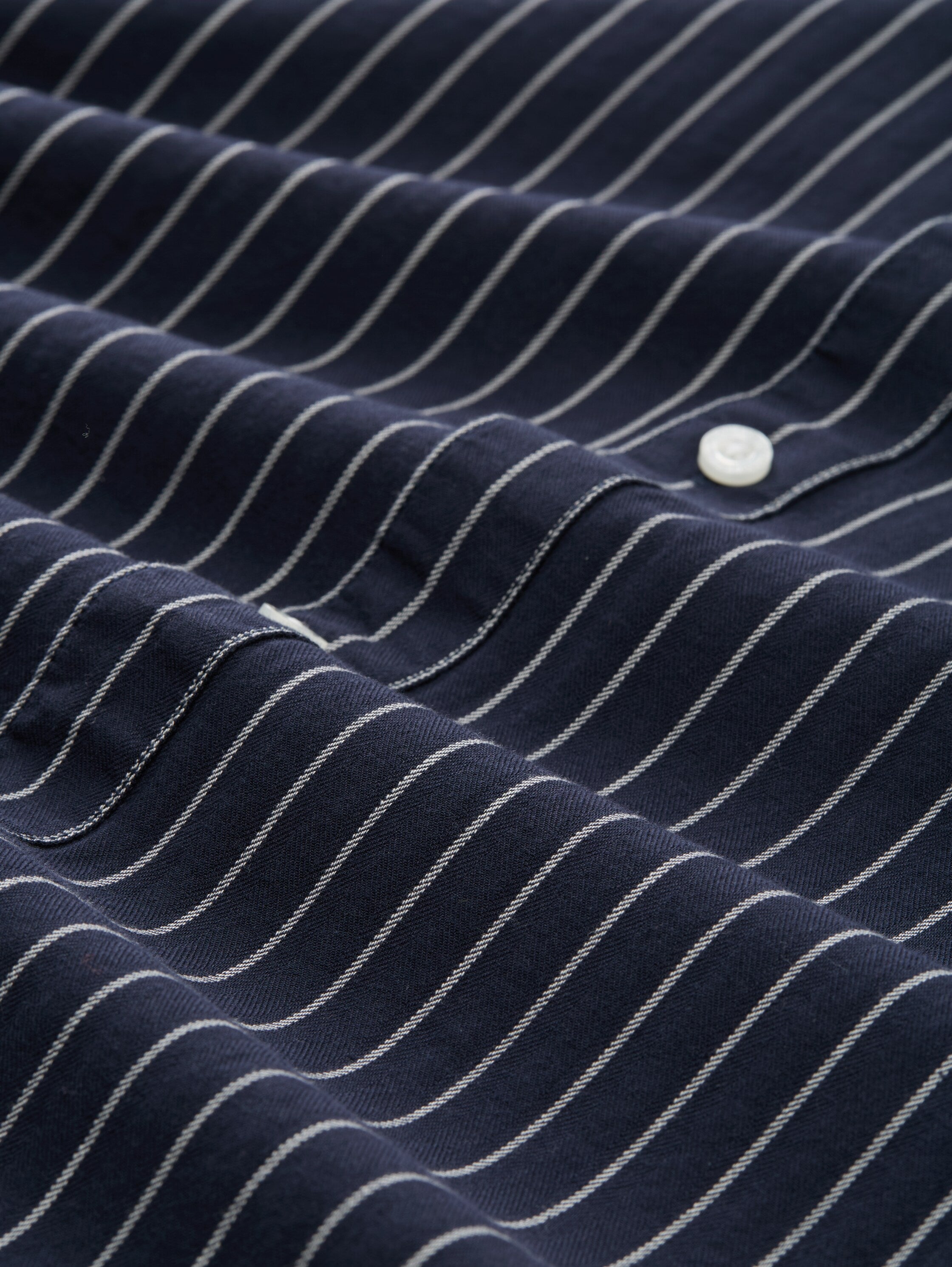 Tom Tailor Long-Sleeved Navy Shirt With Striped Design