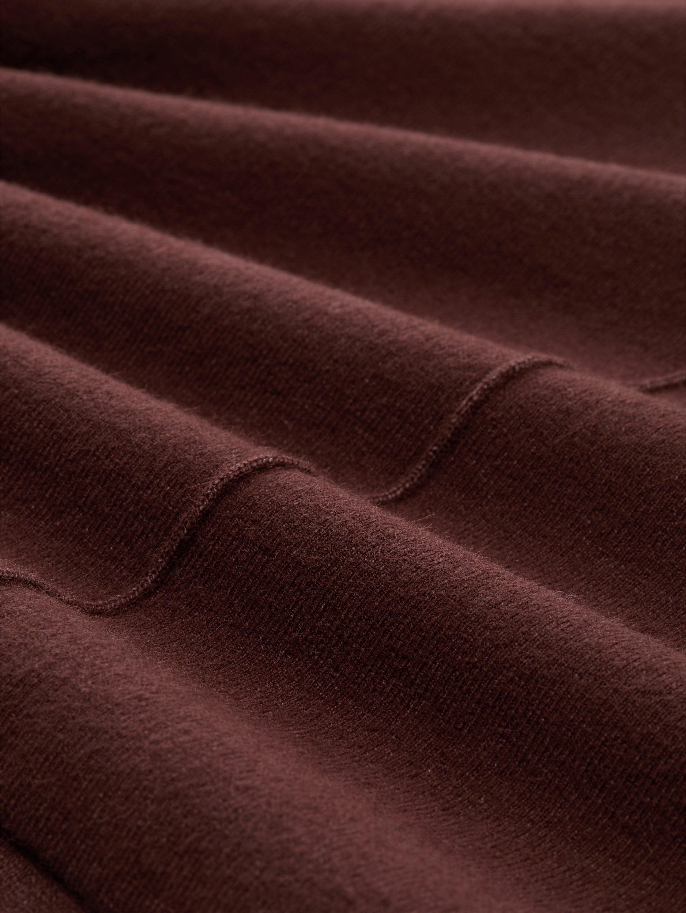 Tom Tailor Dark Brown Melange Cropped Knitted Pullover