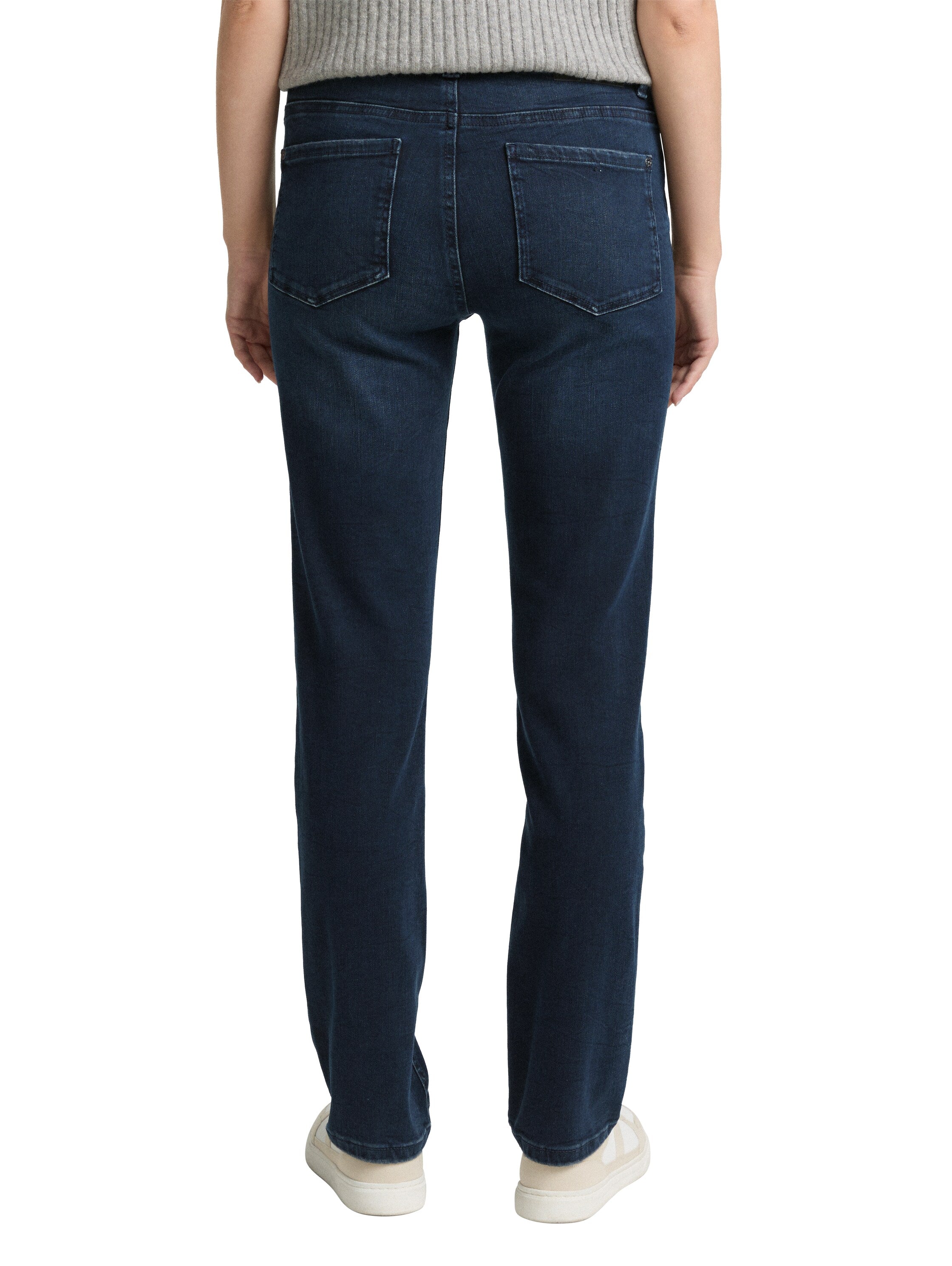 Tom Tailor Blue Black Denim Jeans Straight Cut