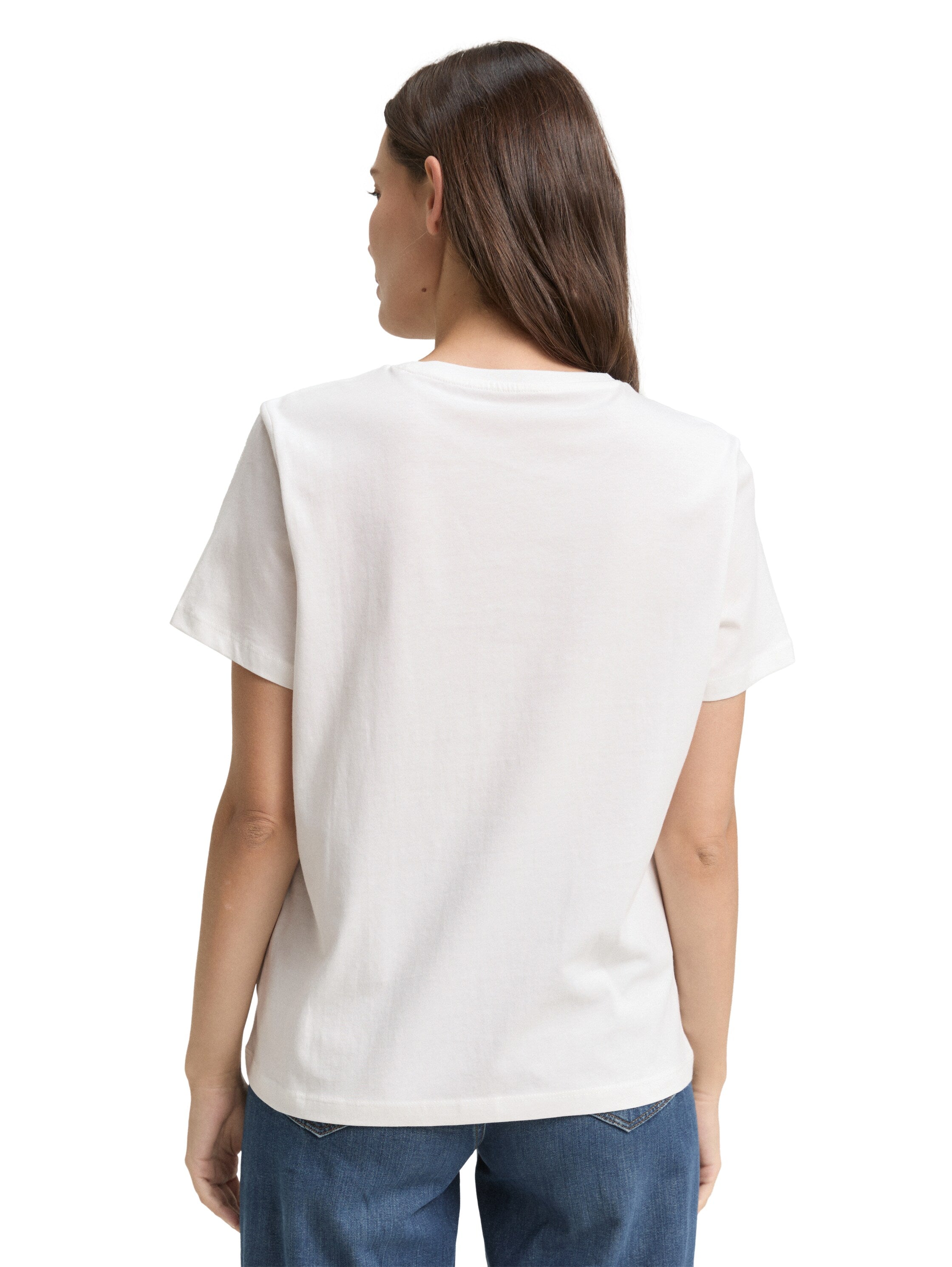 Tom Tailor Regular Fit White T-shirt