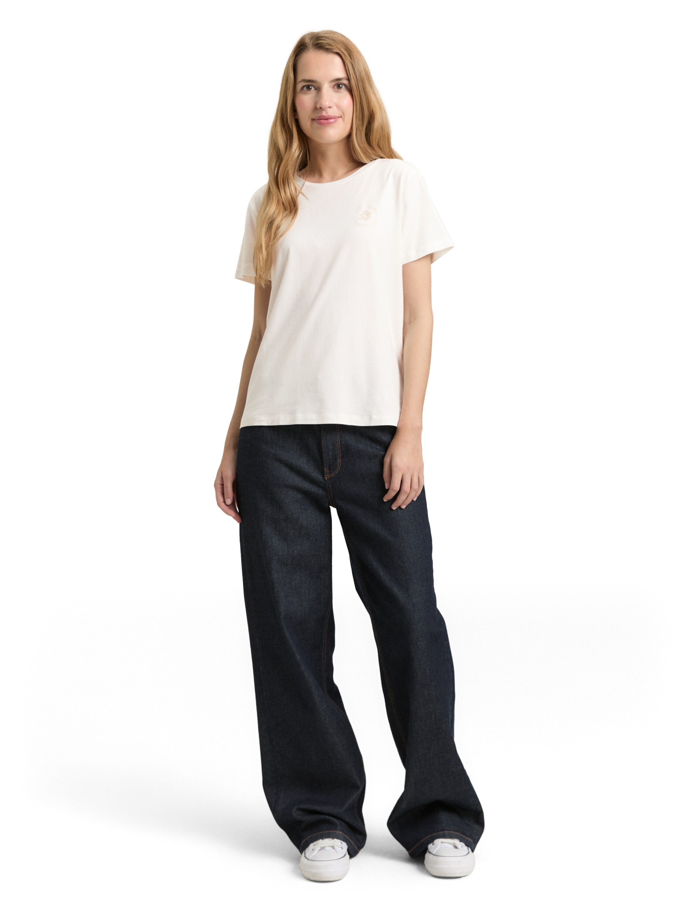 Tom Tailor White Printed T-Shirt