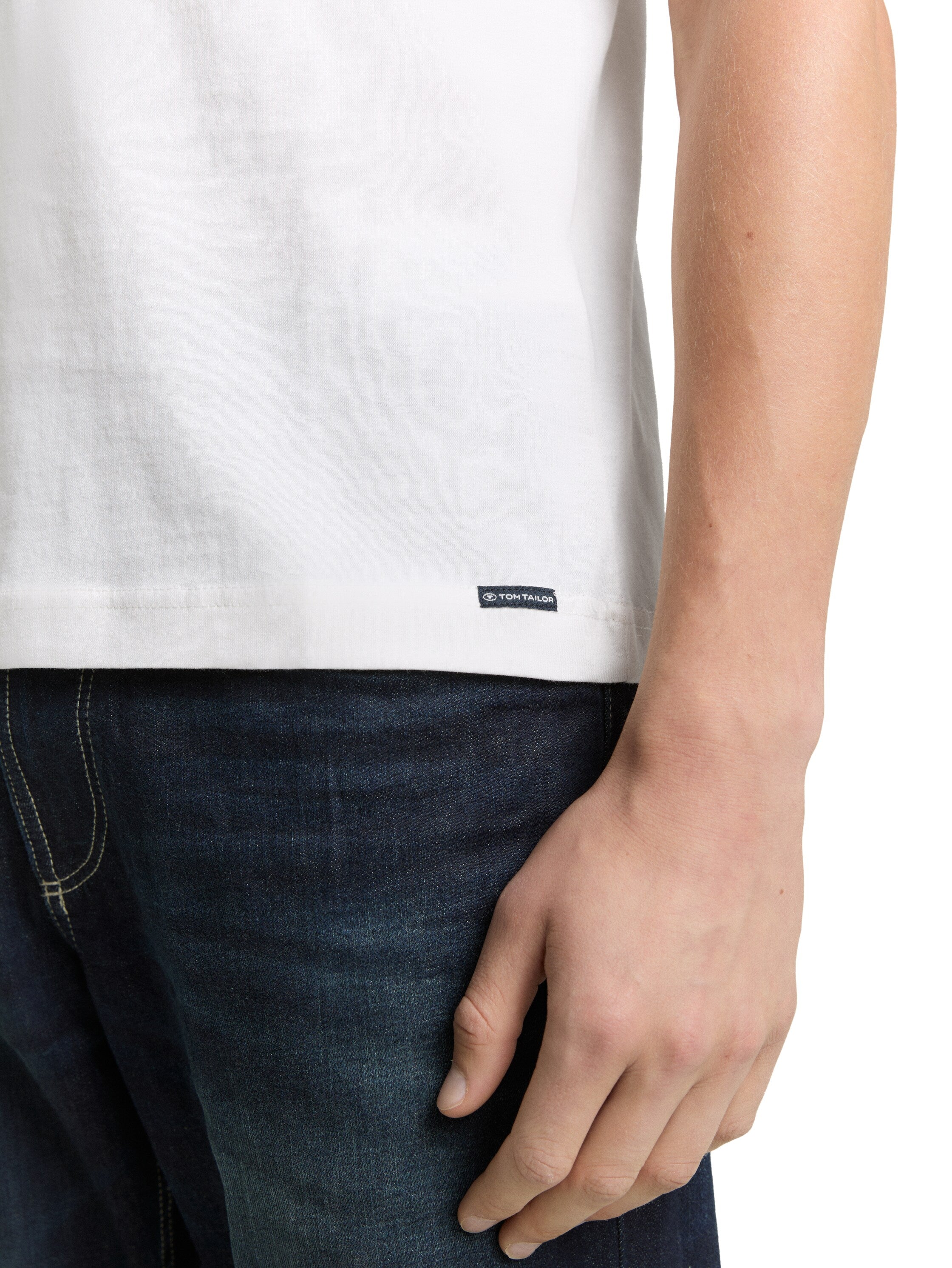 Tom Tailor Short Sleeved White T-Shirt