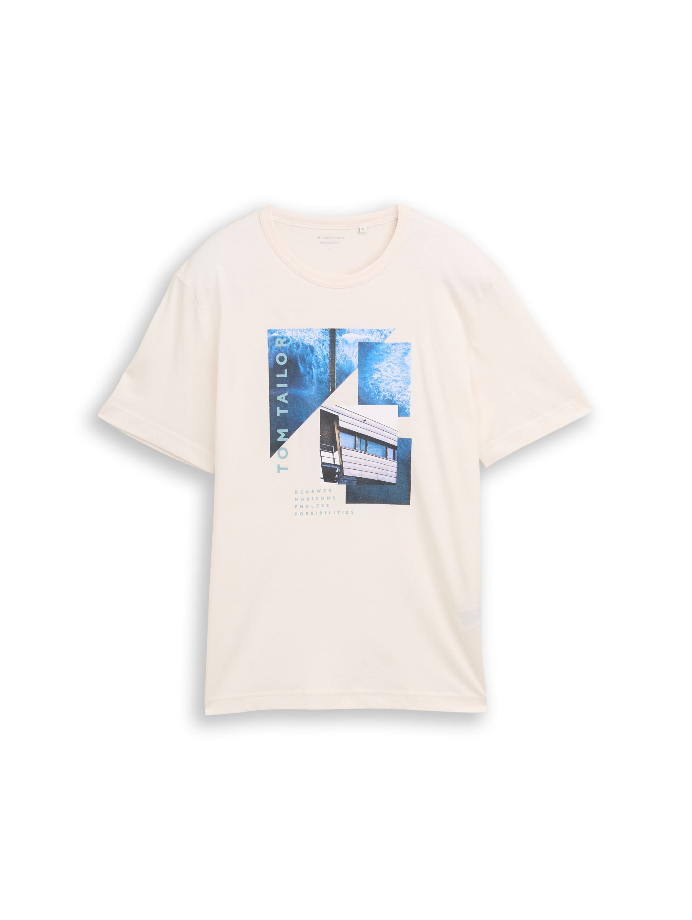 Tom Tailor White T-Shirt With Front Design