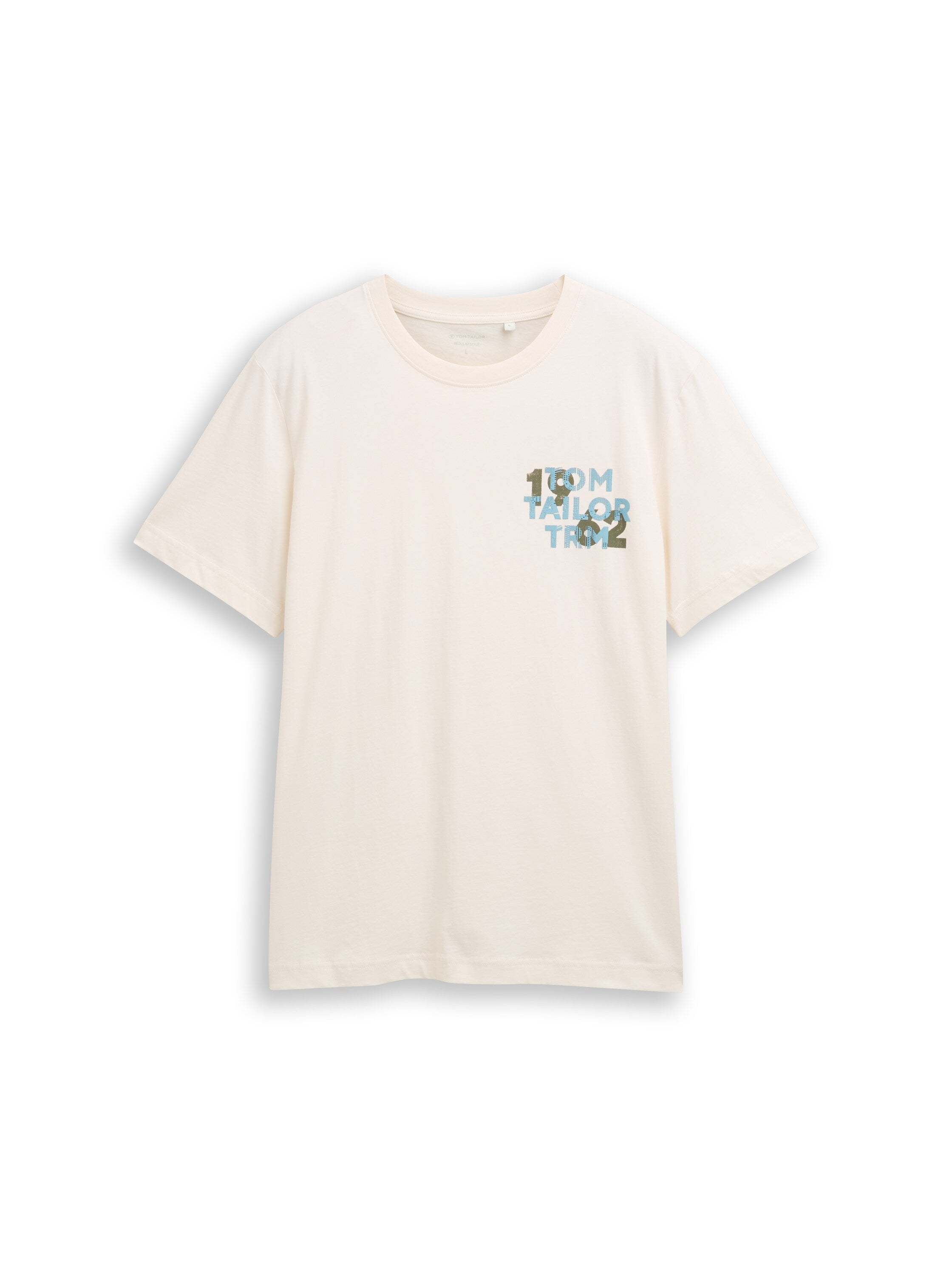 Tom Tailor White T-Shirt With Printed Design
