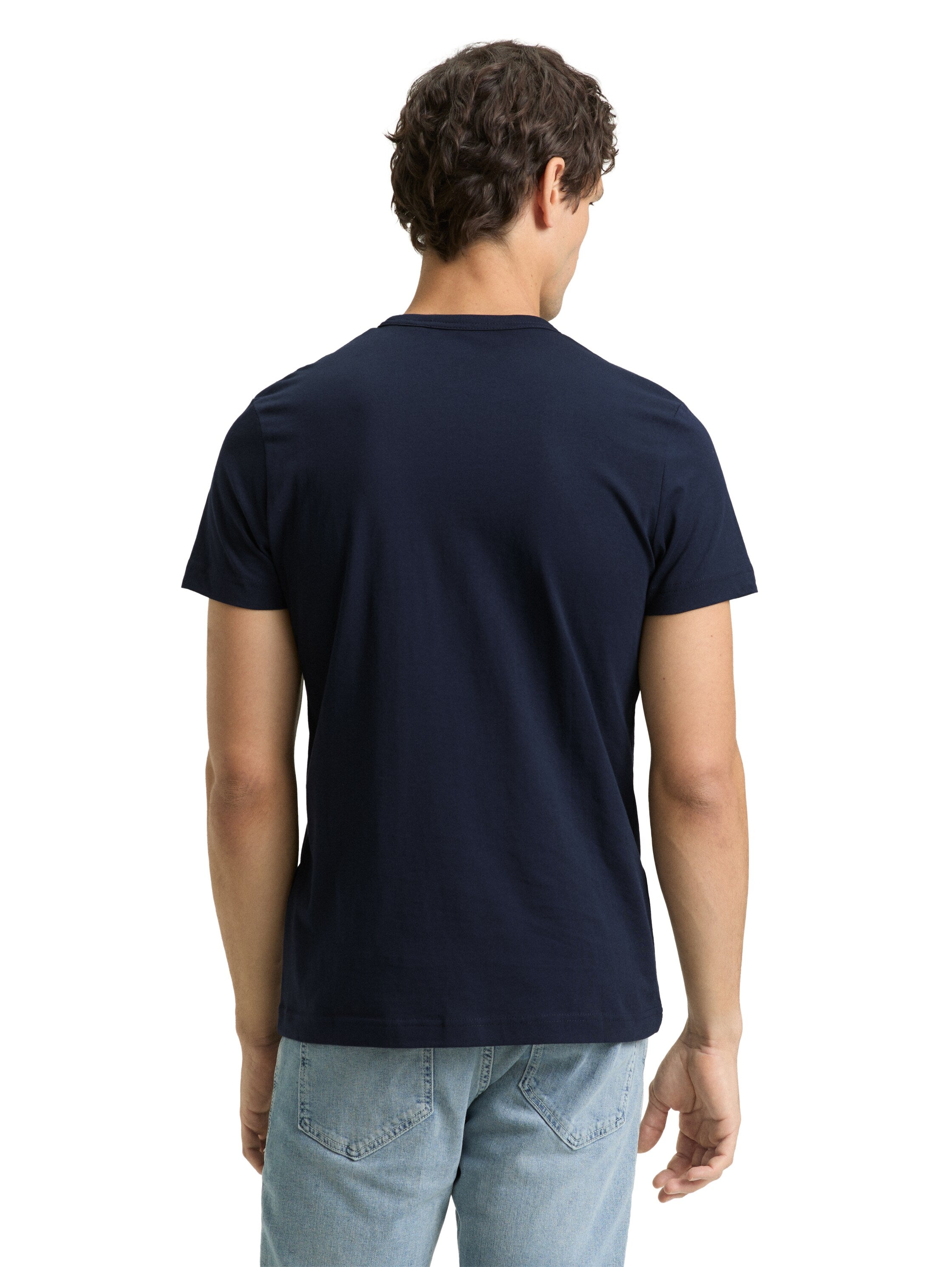 Tom Tailor Short Sleeved Navy T-Shirt