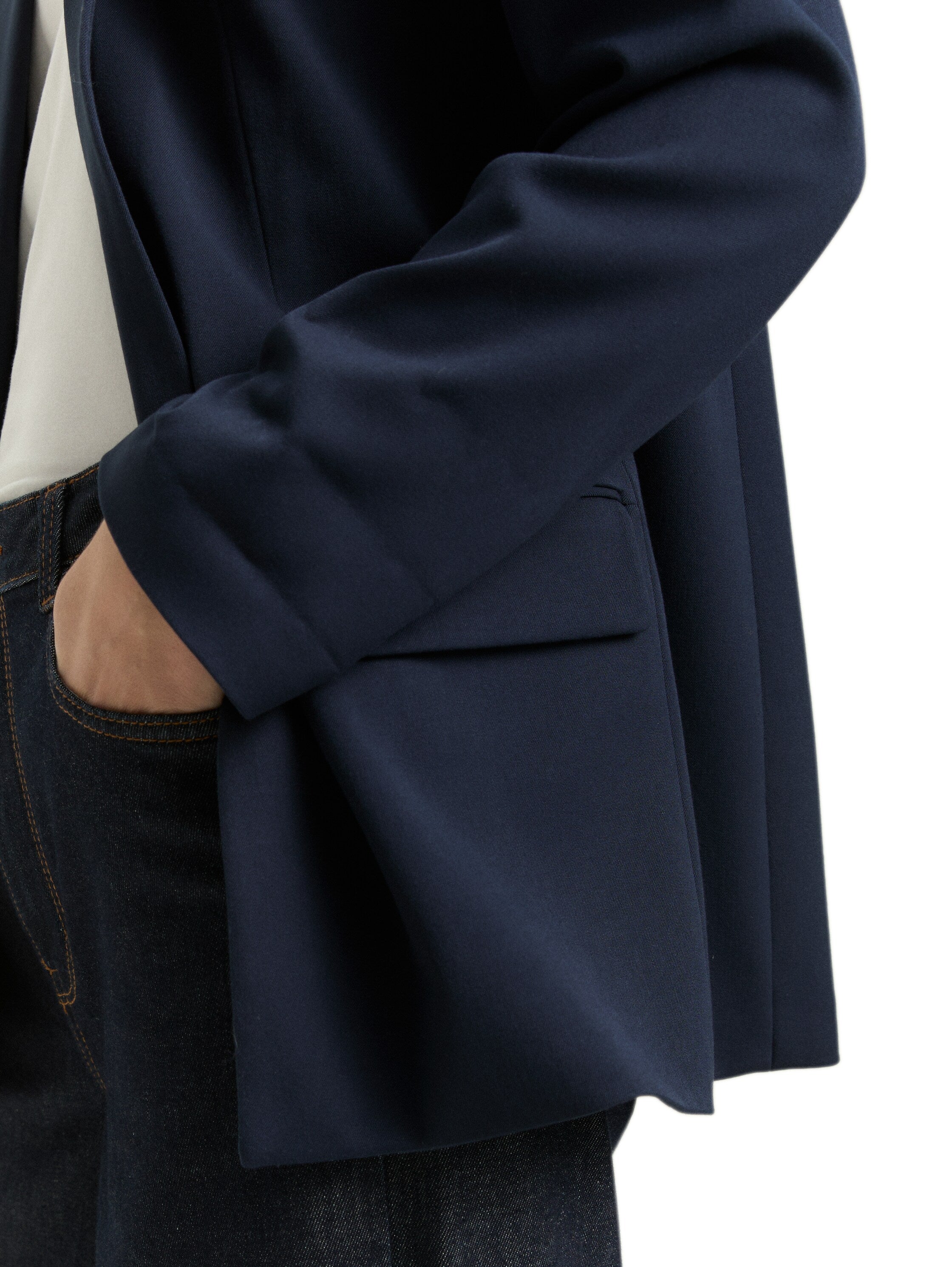 Tom Tailor Navy Relaxed Cut Blazer