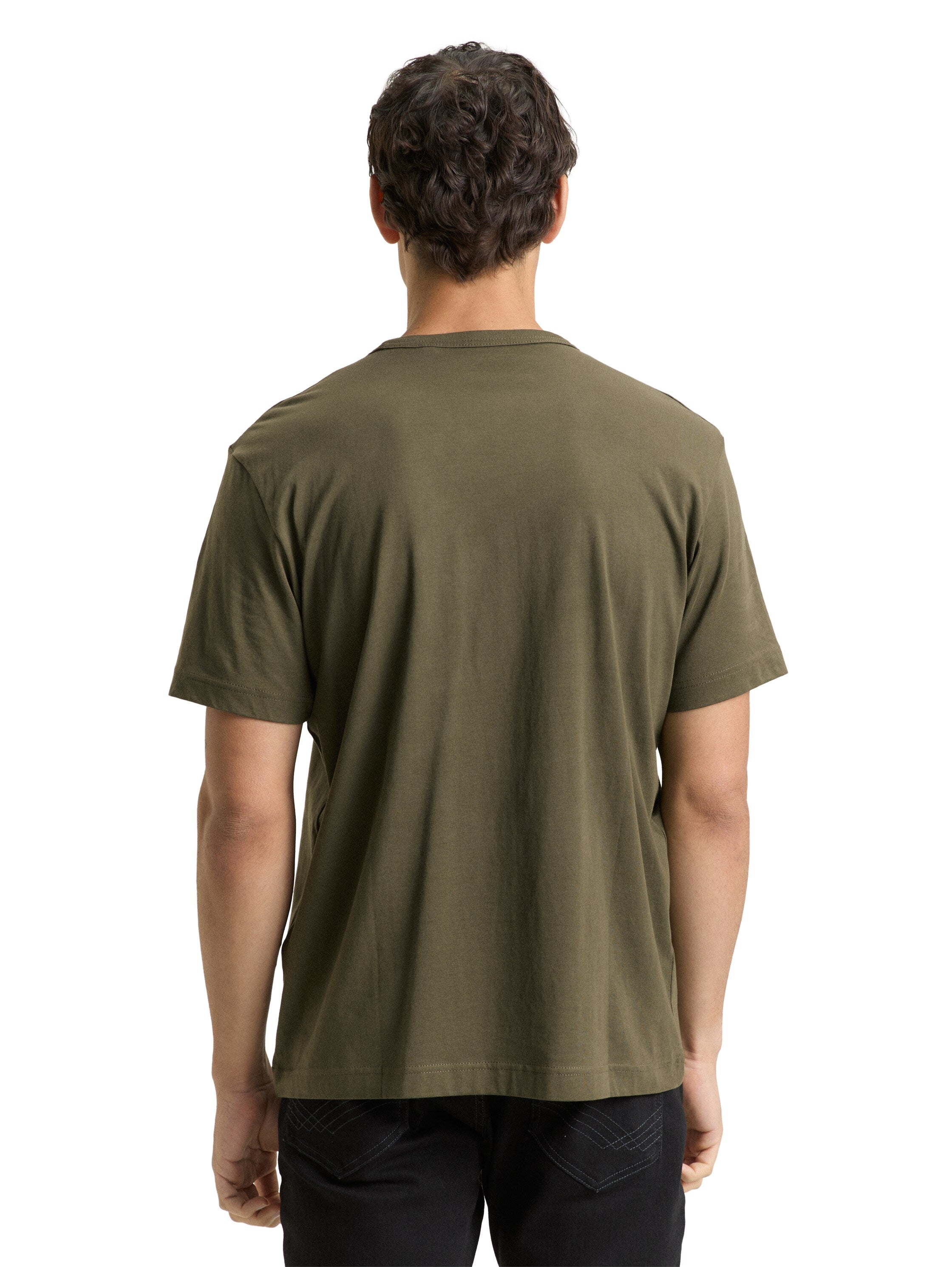 Tom Tailor Olive T-Shirt With Front Design