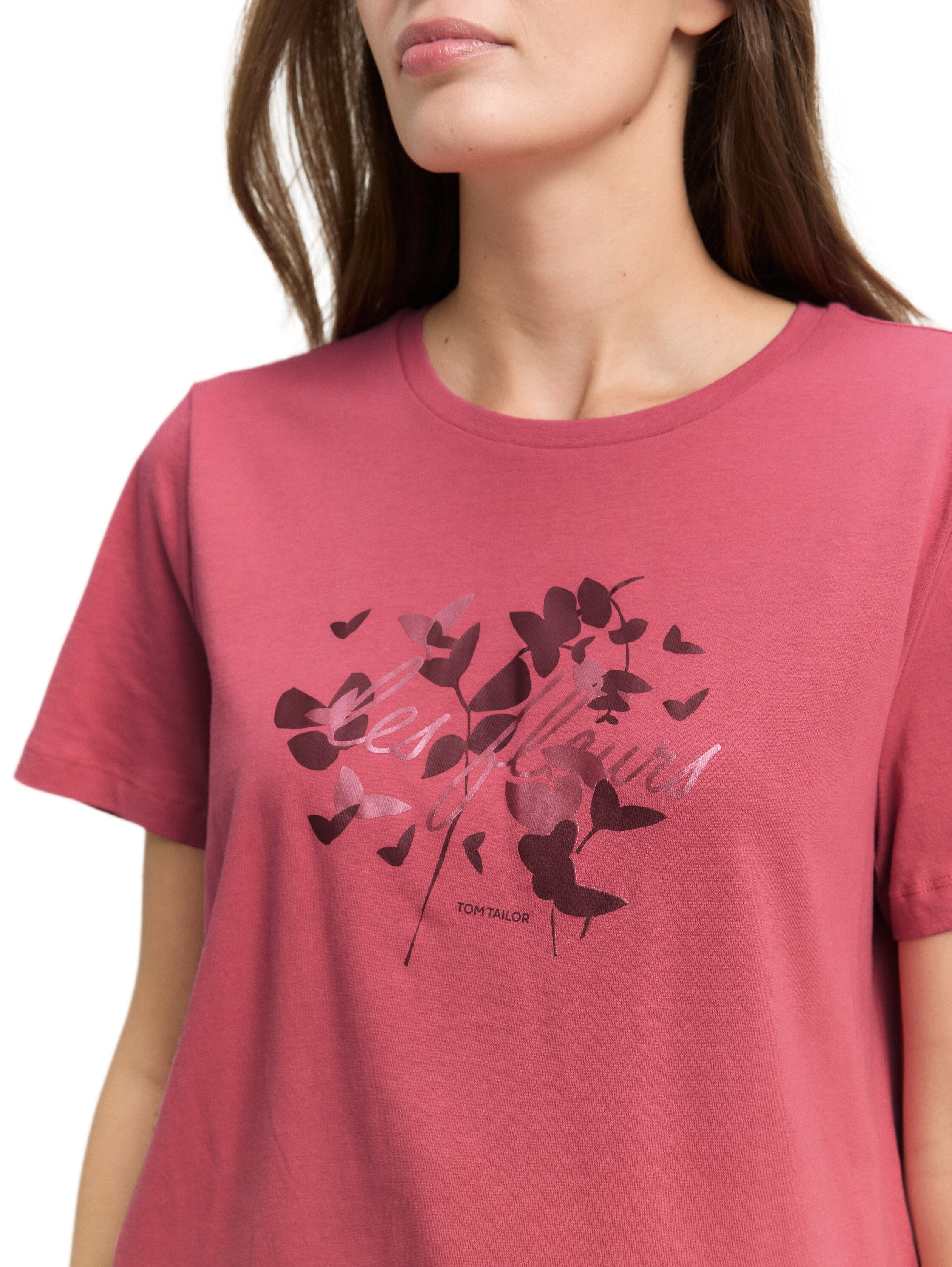 Tom Tailor Regular Fit Pink T-shirt