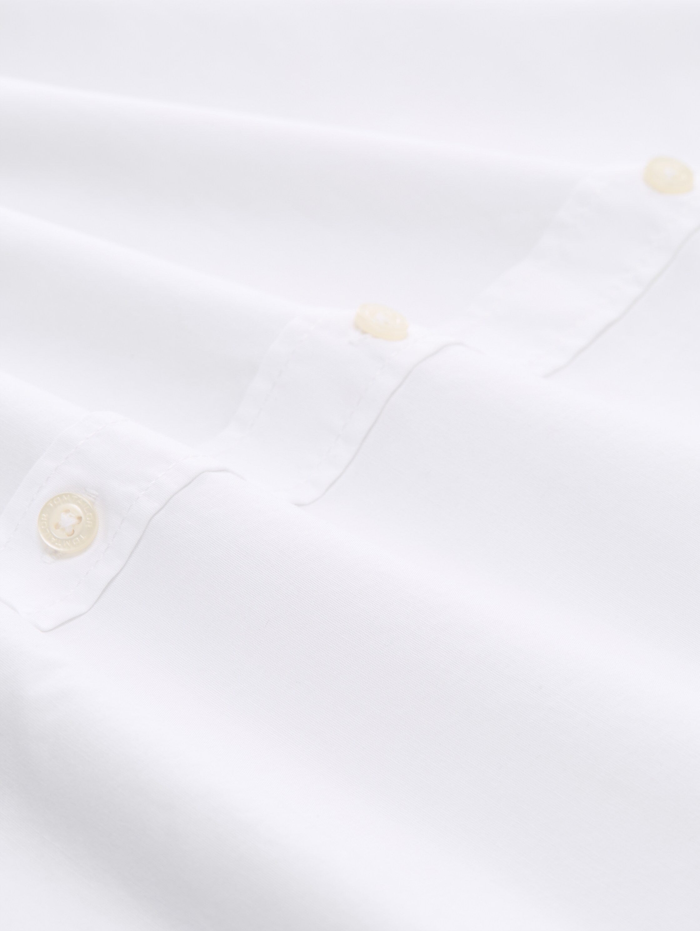 Tom Tailor Regular Fit White Shirt With Stretch