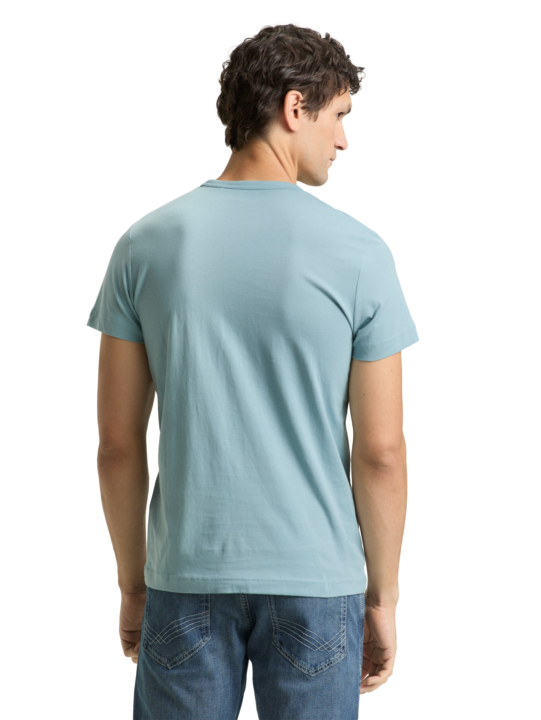 Tom Tailor Short Sleeved Blue T-Shirt