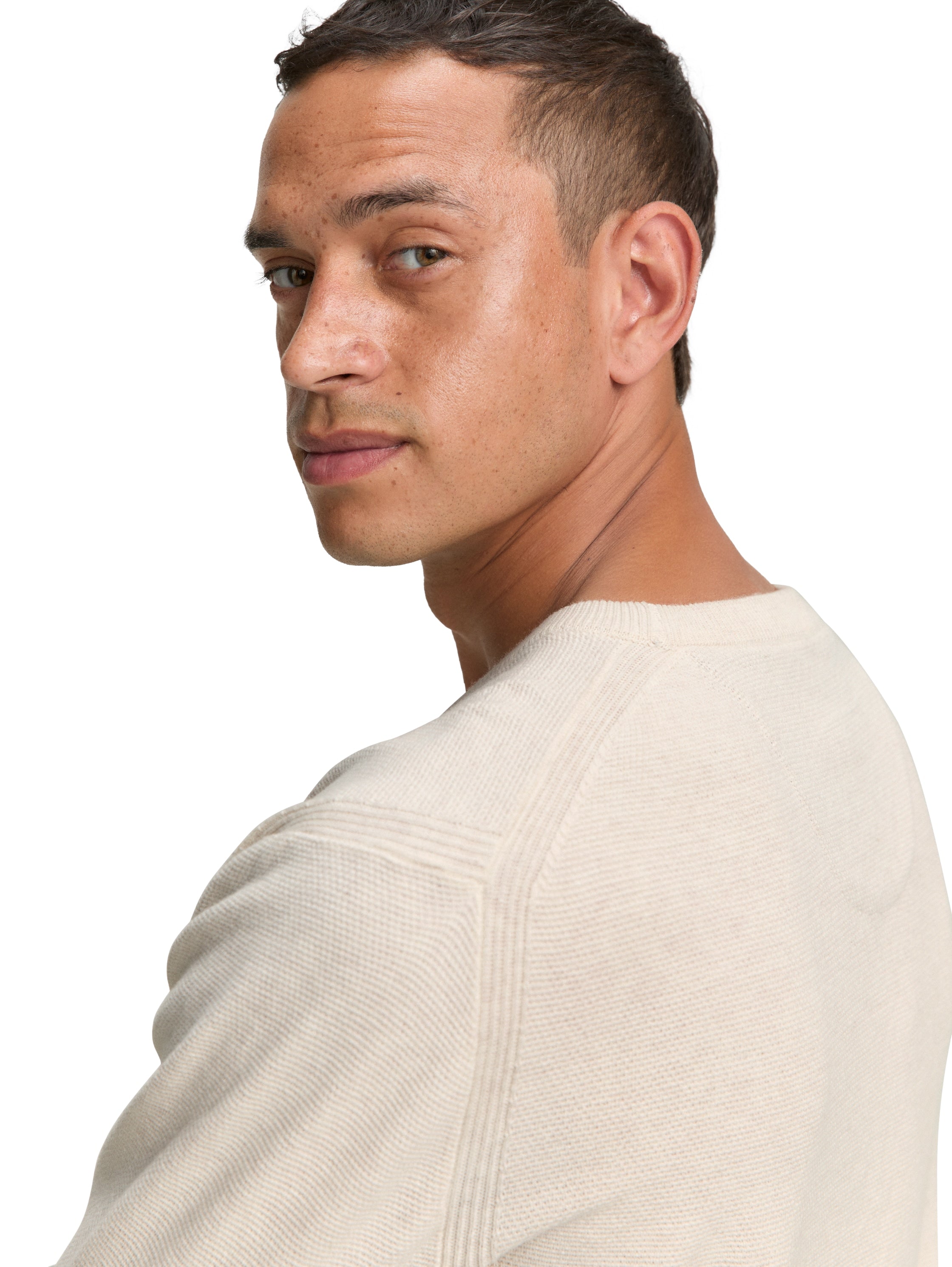 Tom Tailor Knitted Organic Cotton Butter Cream Pullover