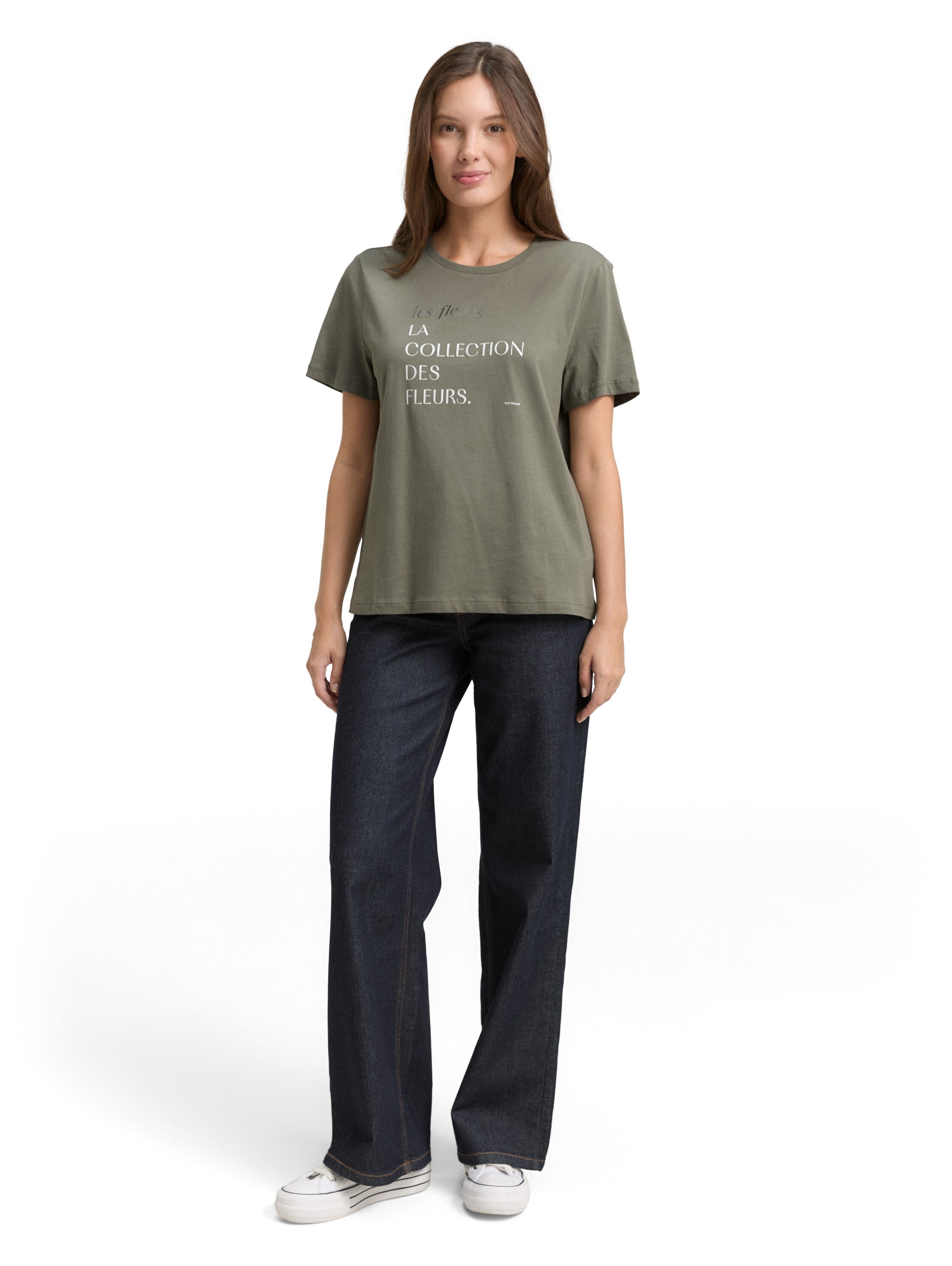 Tom Tailor Cloudy Green Printed T-Shirt