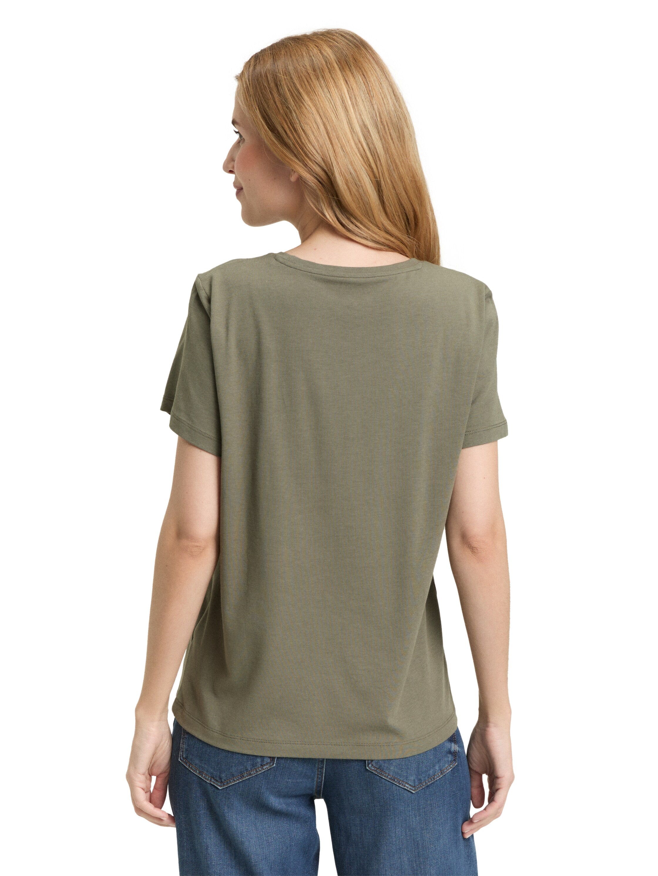 Tom Tailor Cloudy Green Printed T-Shirt