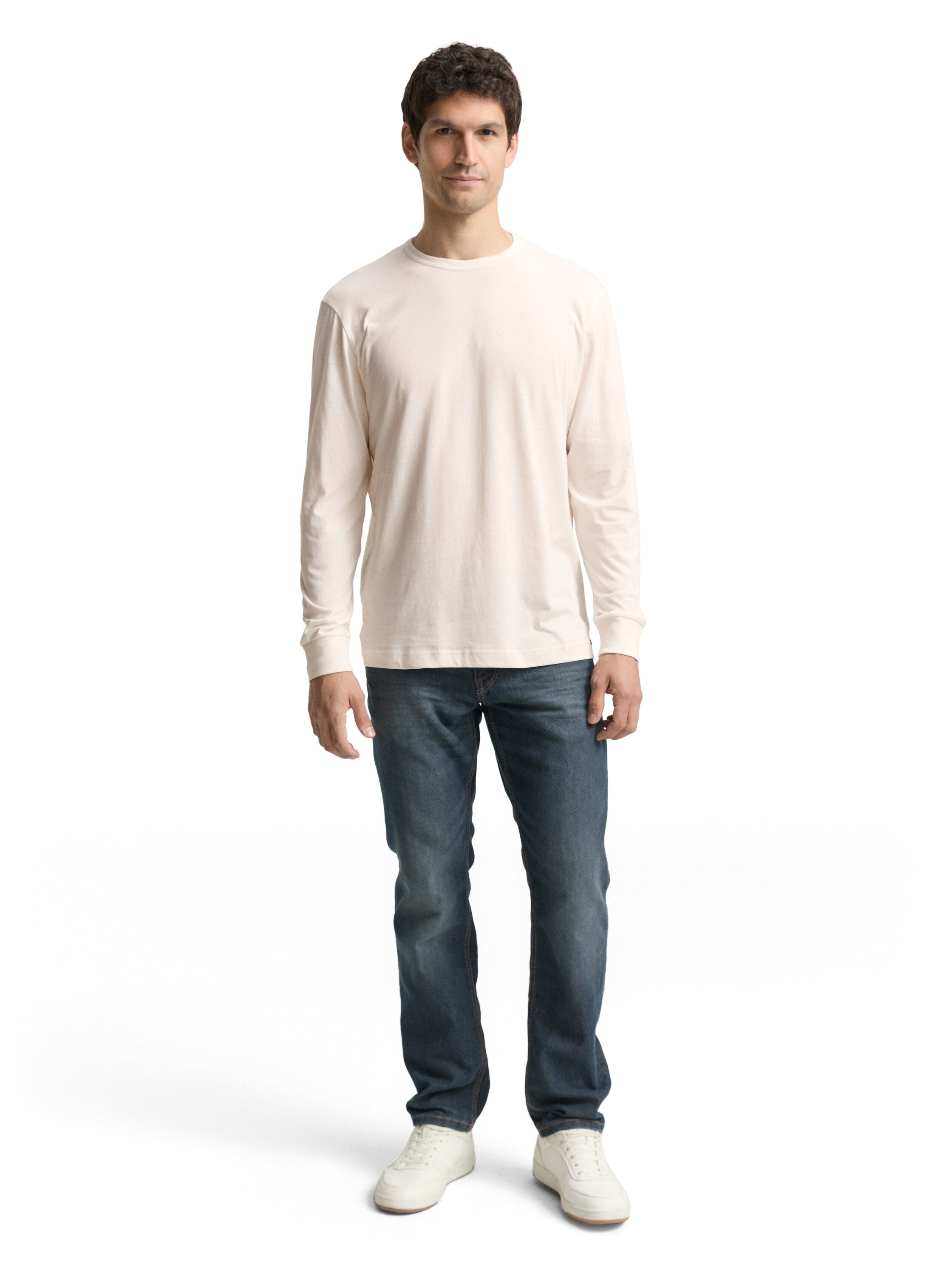 Tom Tailor Long Sleeved White T-Shirt