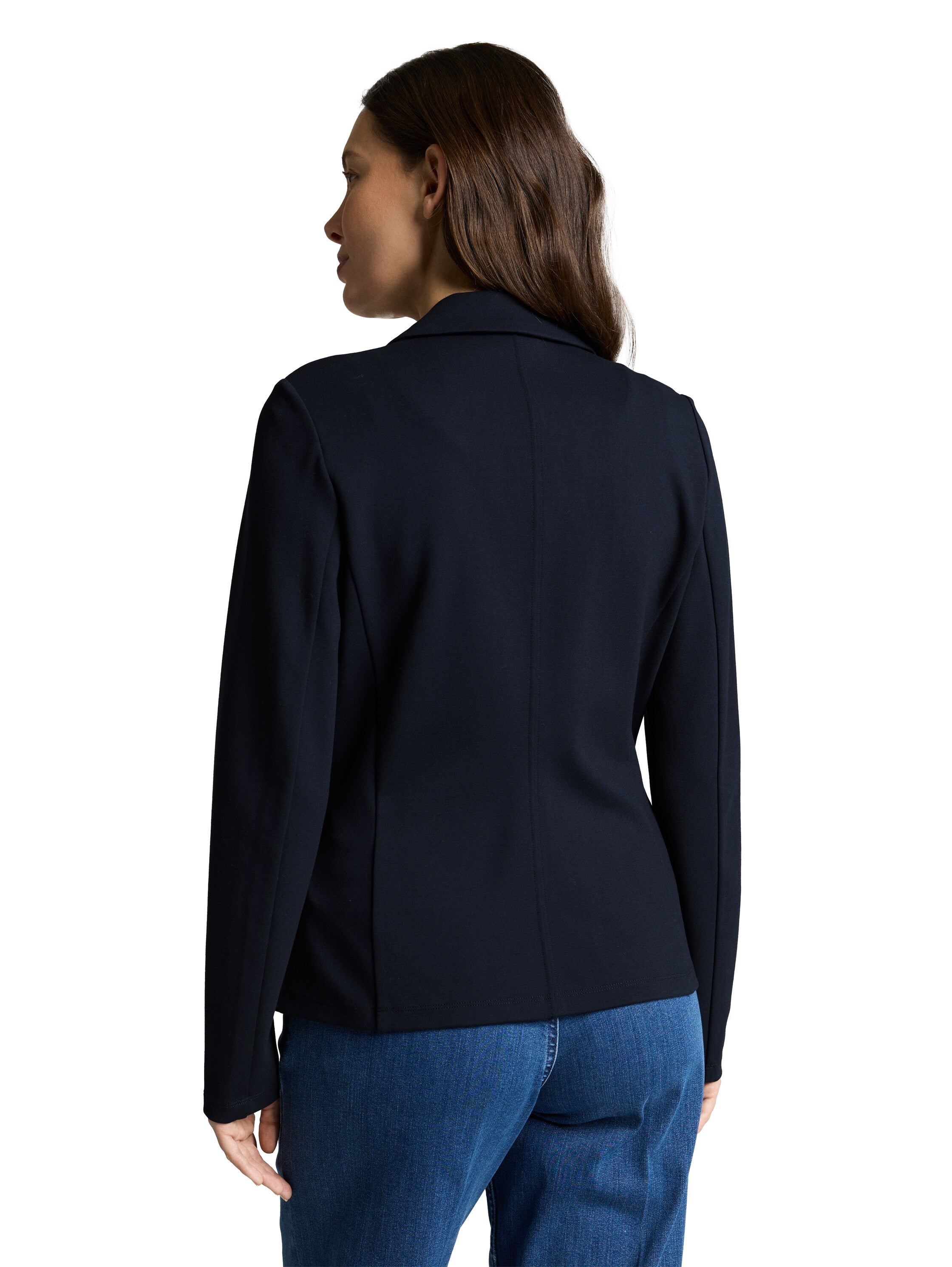 Tom Tailor Navy Blazer With Slit Pockets
