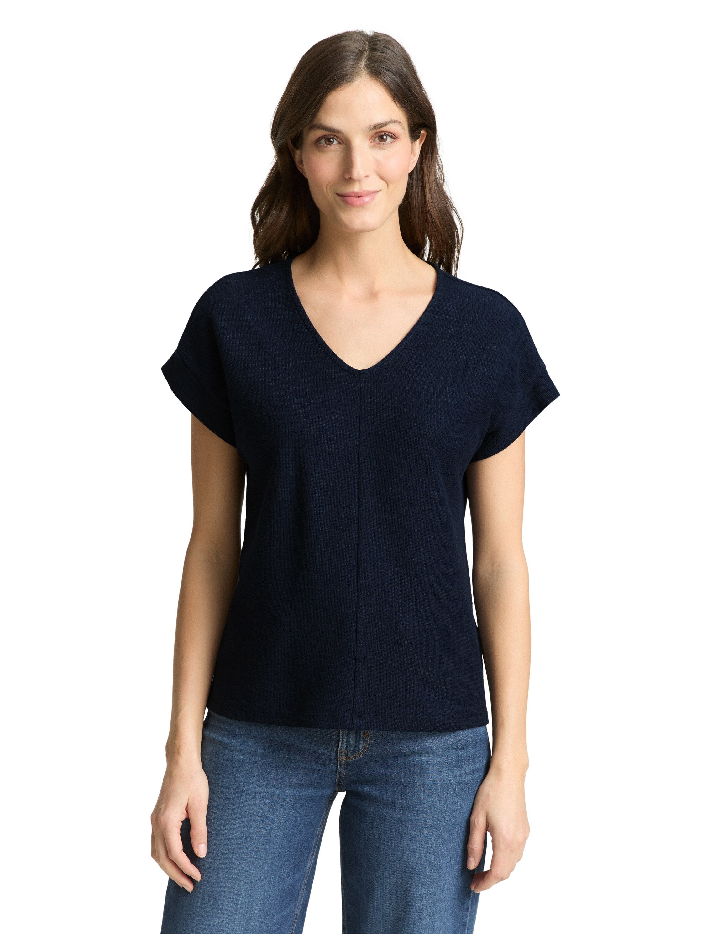 Tom Tailor Navy V-Neck T-Shirt
