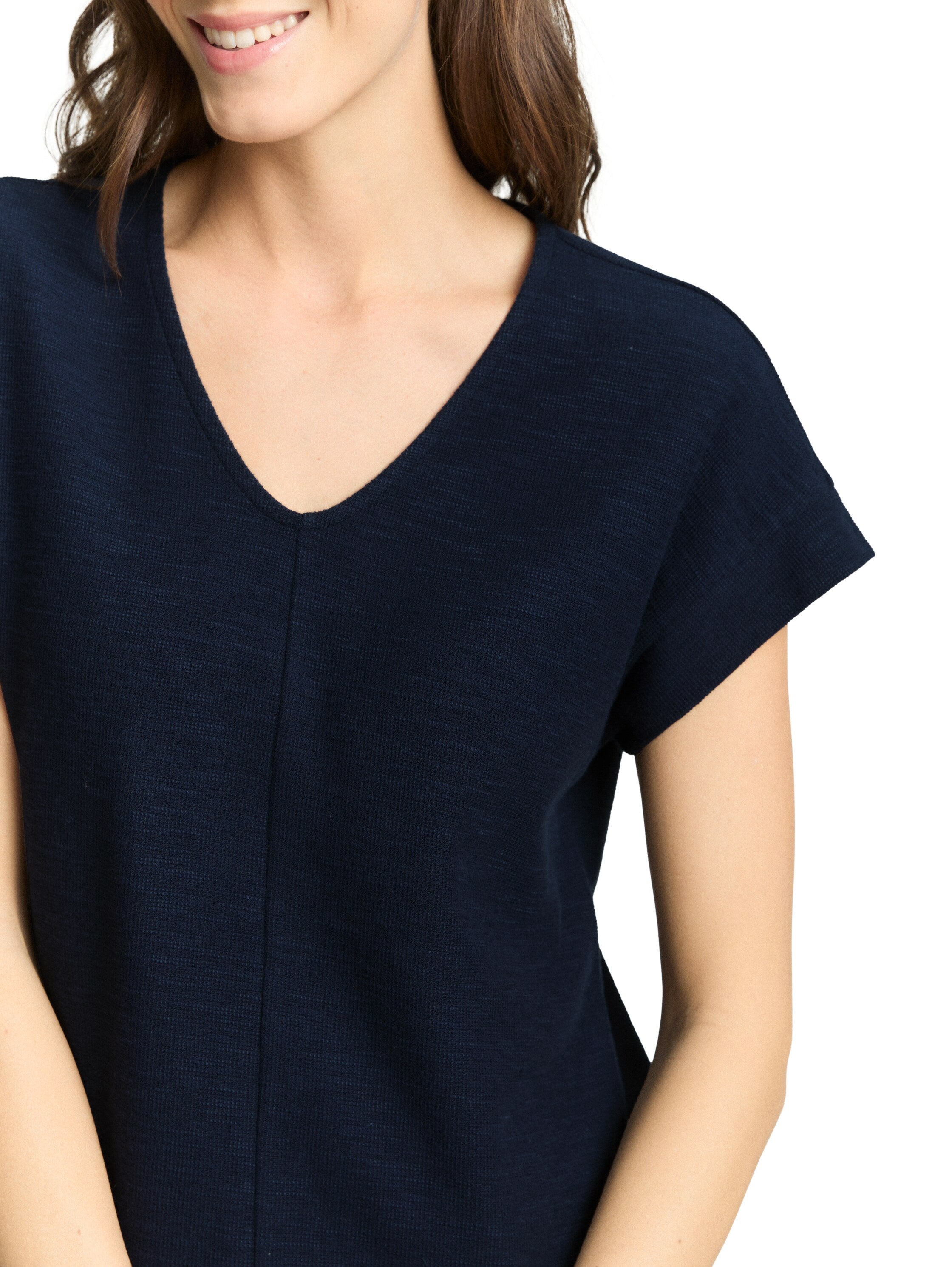 Tom Tailor Navy V-Neck T-Shirt