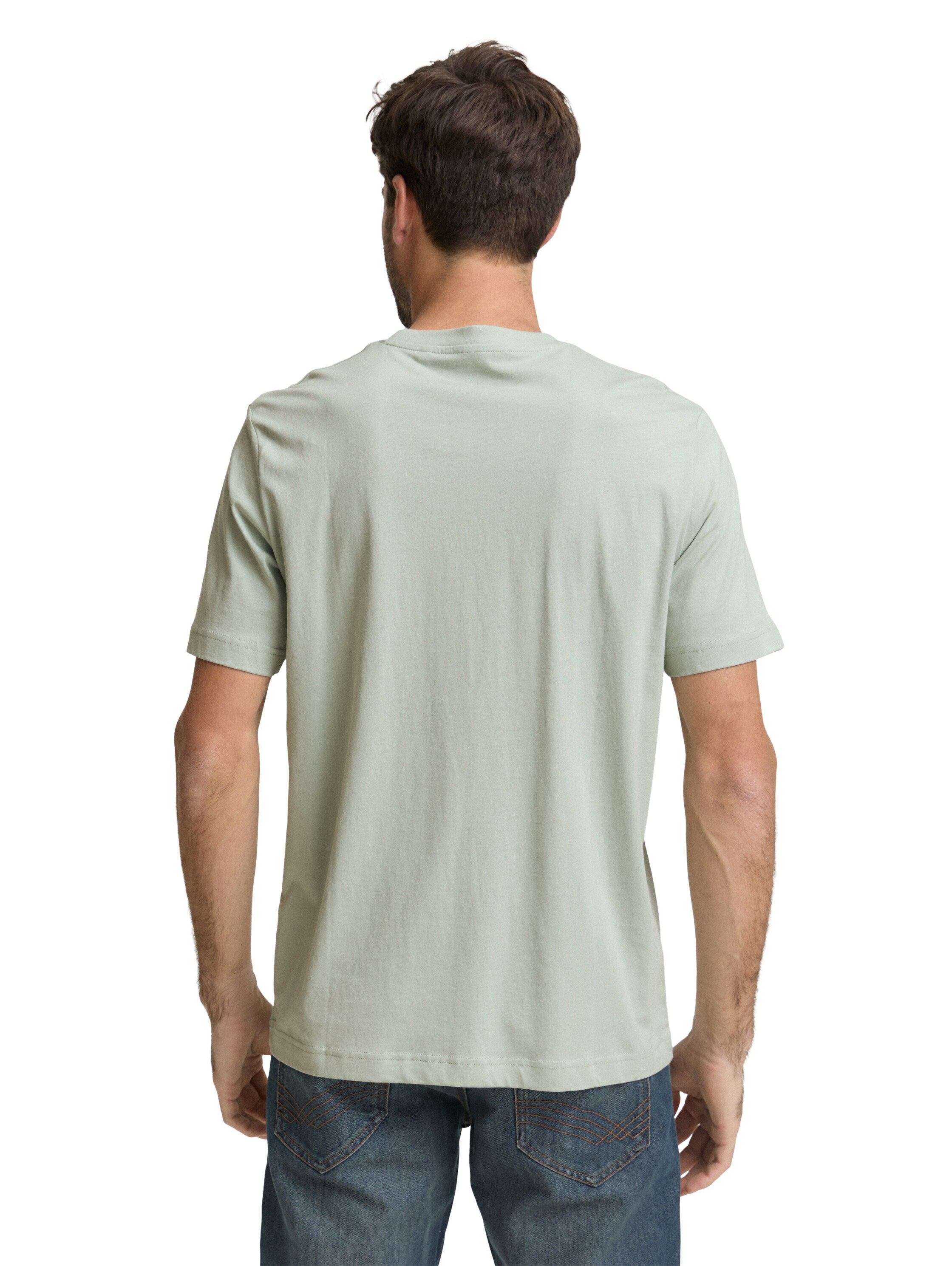 Tom Tailor Light Green T-Shirt With Front Design