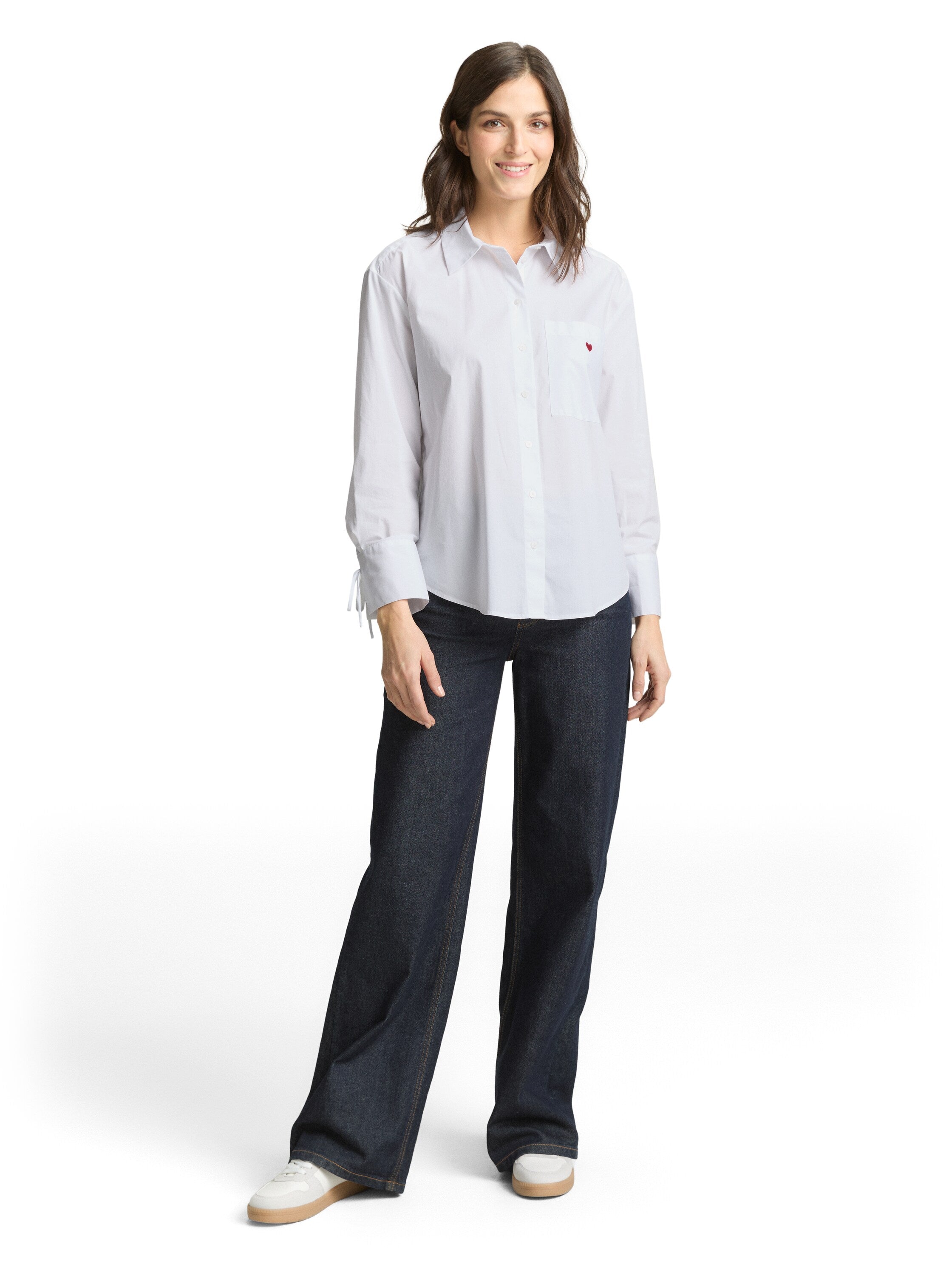 Tom Tailor Long Sleeved White Blouse