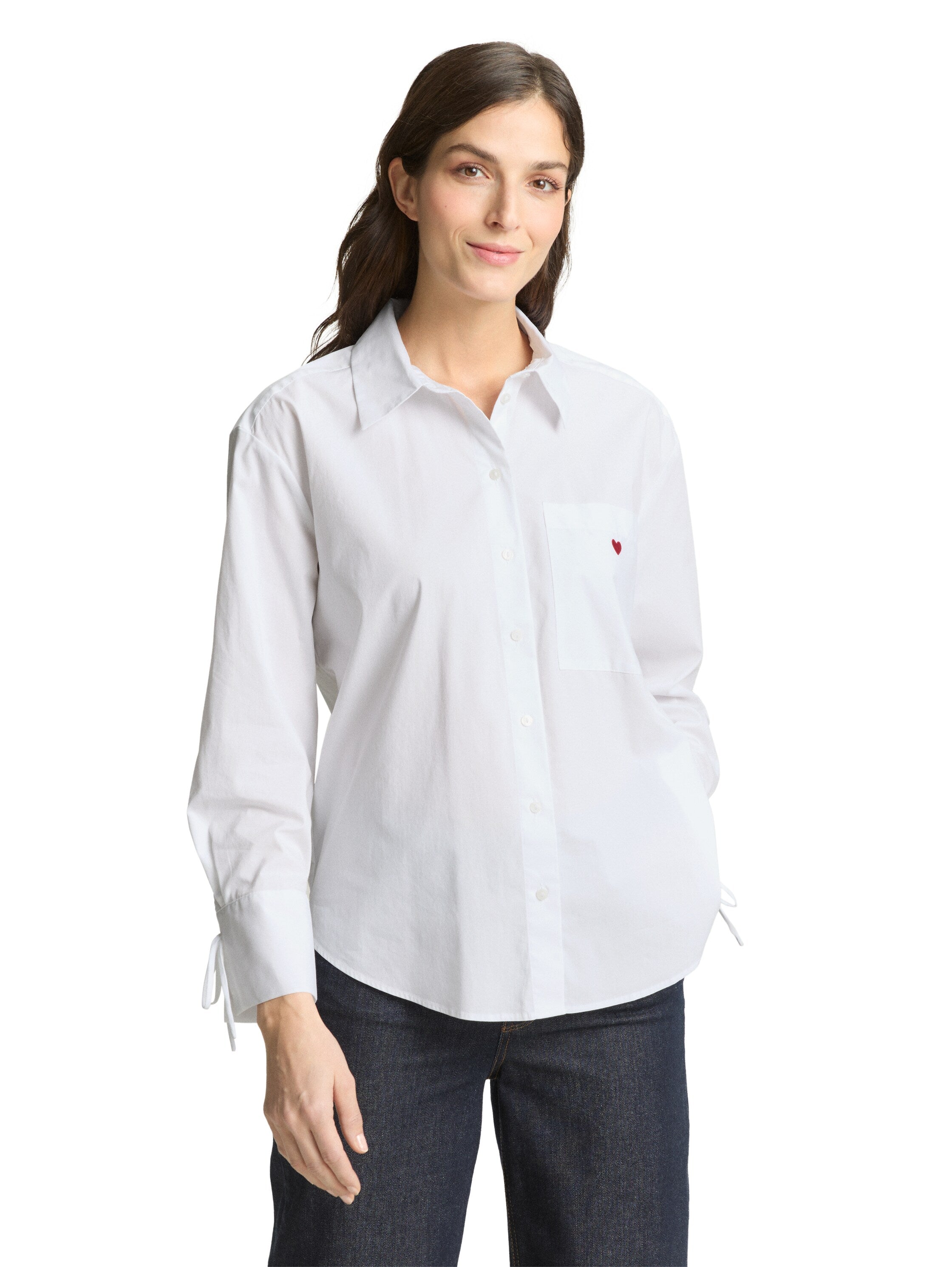 Tom Tailor Long Sleeved White Blouse