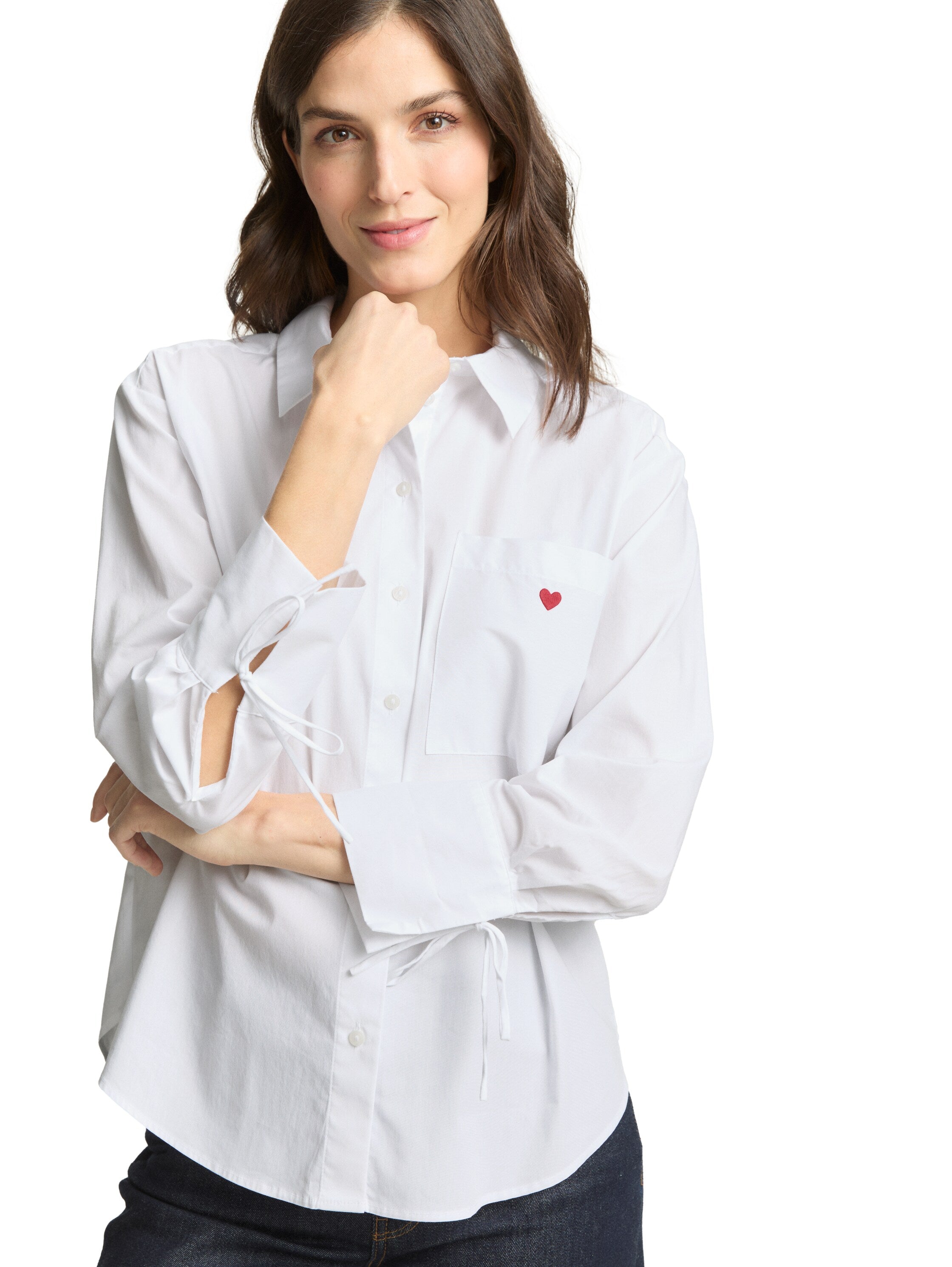 Tom Tailor Long Sleeved White Blouse