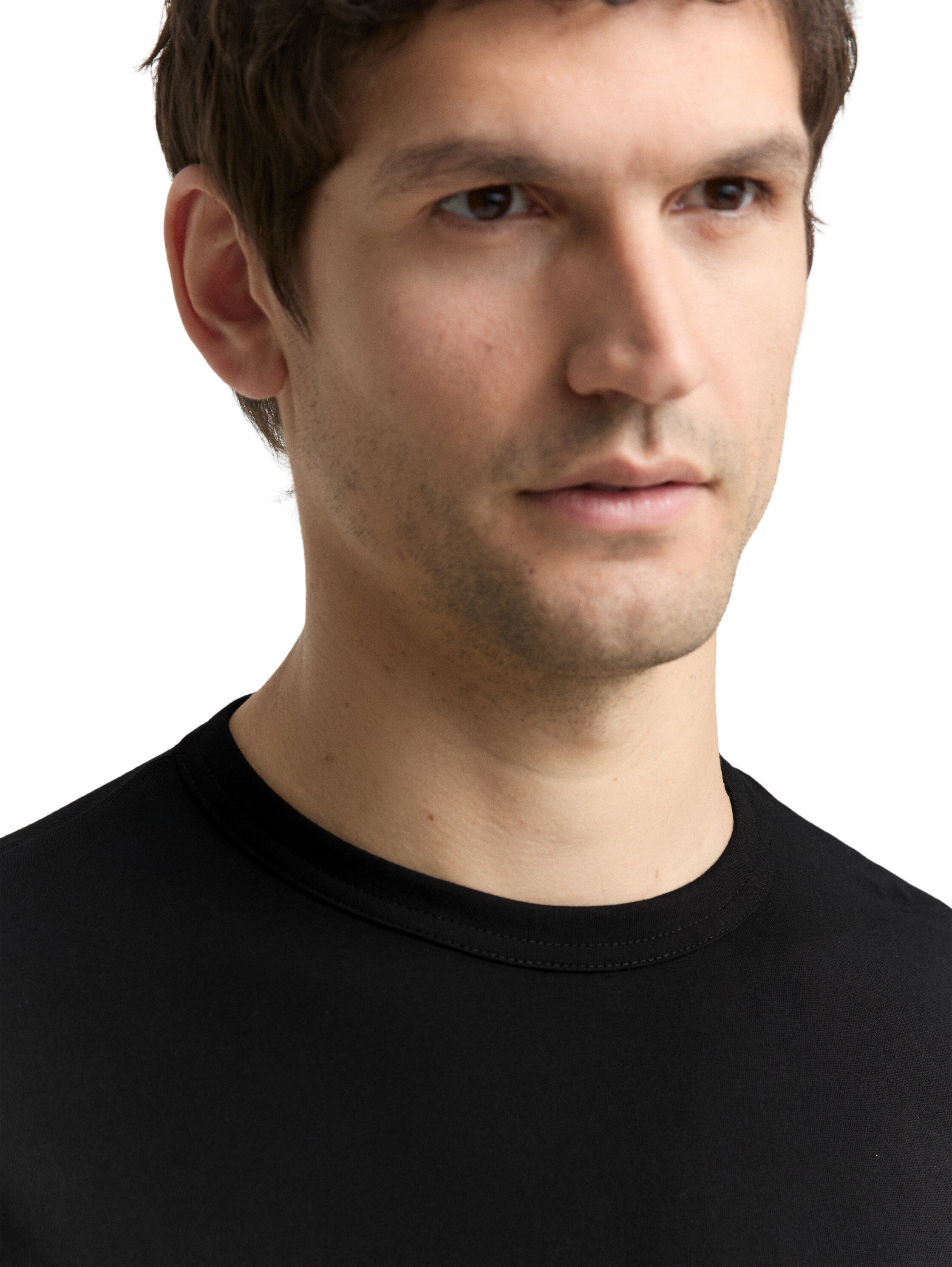 Tom Tailor Long Sleeved Black T-Shirt