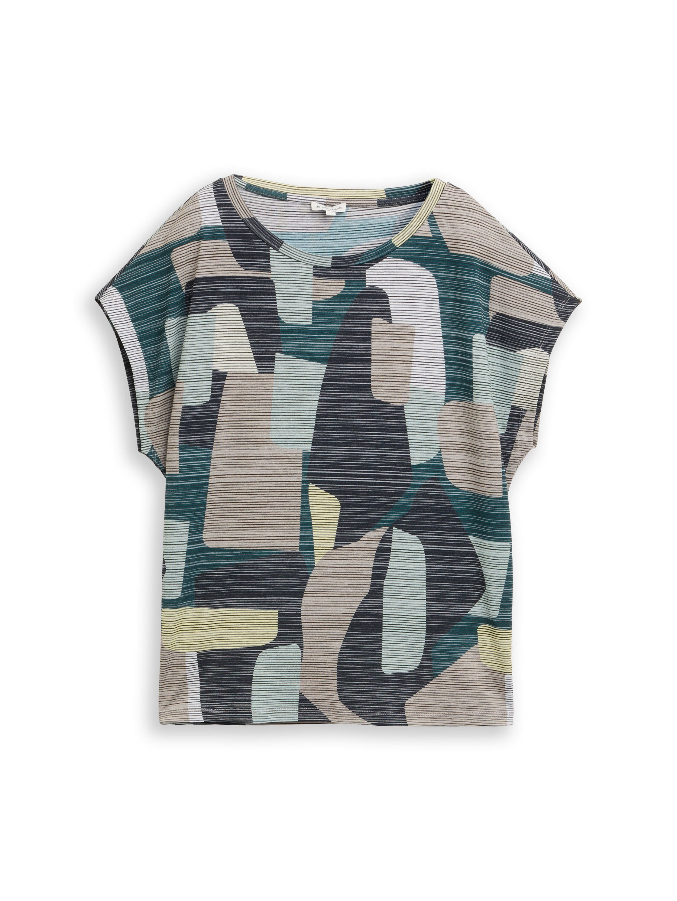 Tom Tailor Short Sleeved T-shirt With a Striped Look
