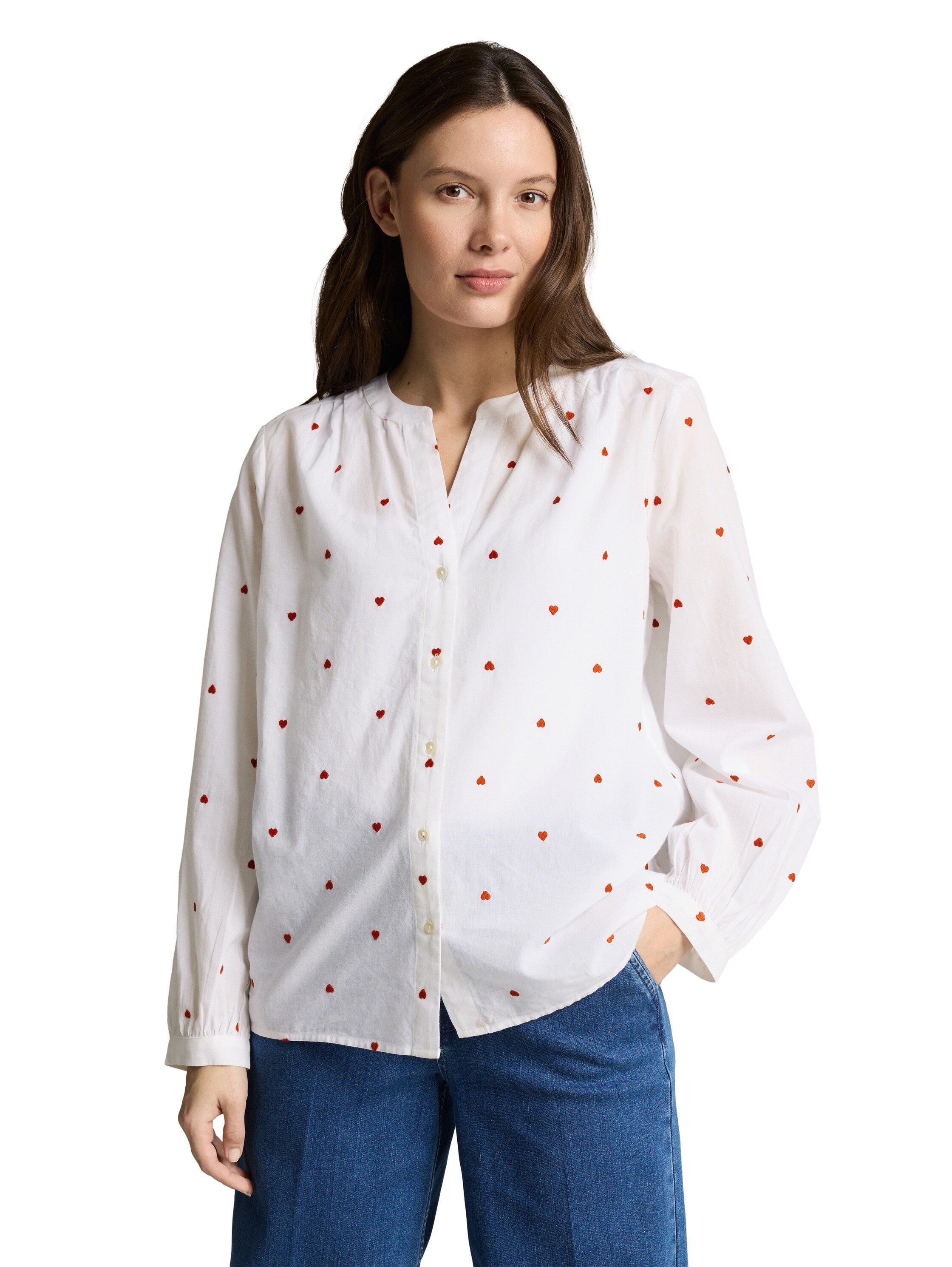 Tom Tailor Buttoned White Blouse