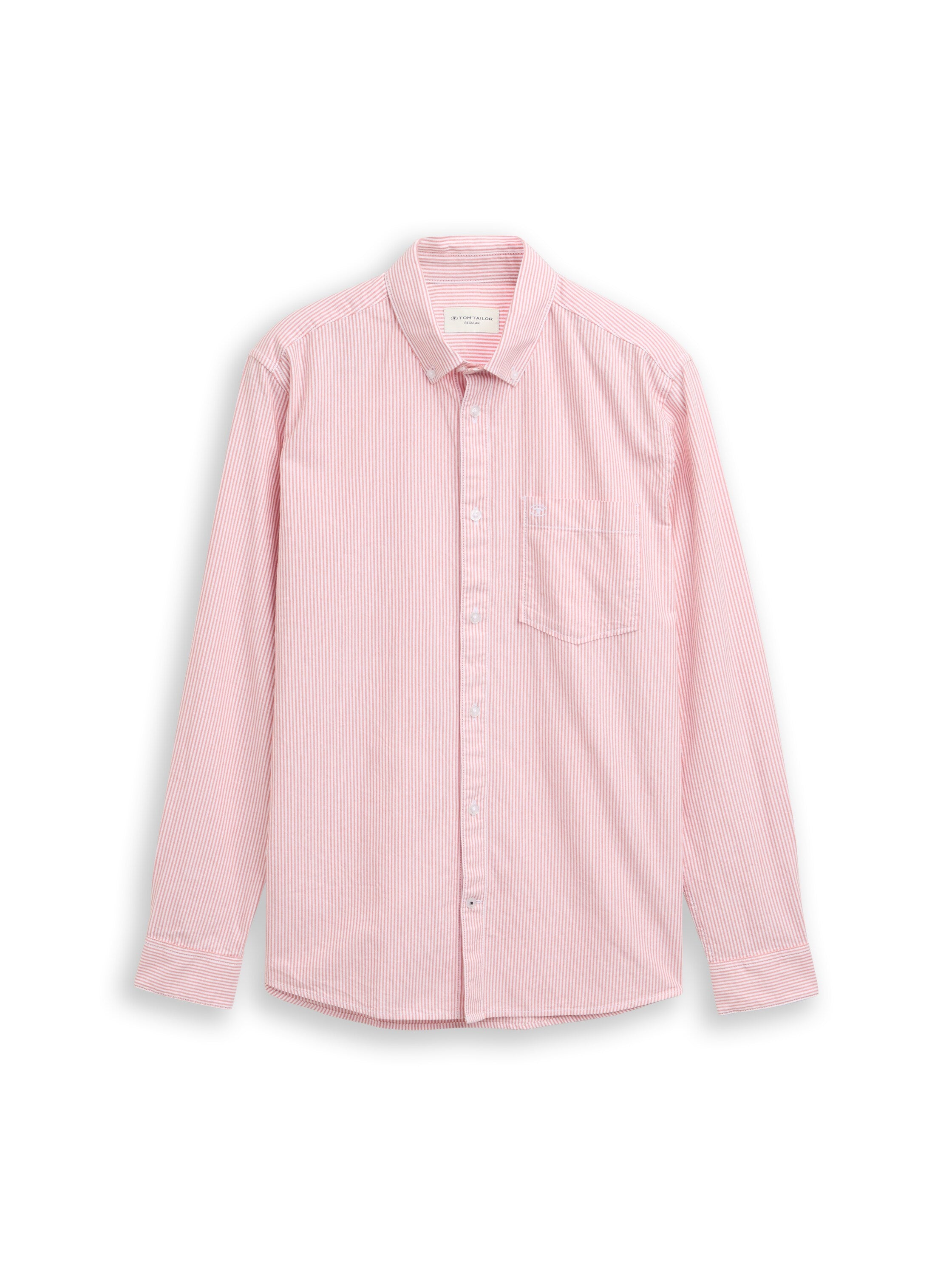 Tom Tailor Regular-Fit Pink Shirt With Breast Pocket